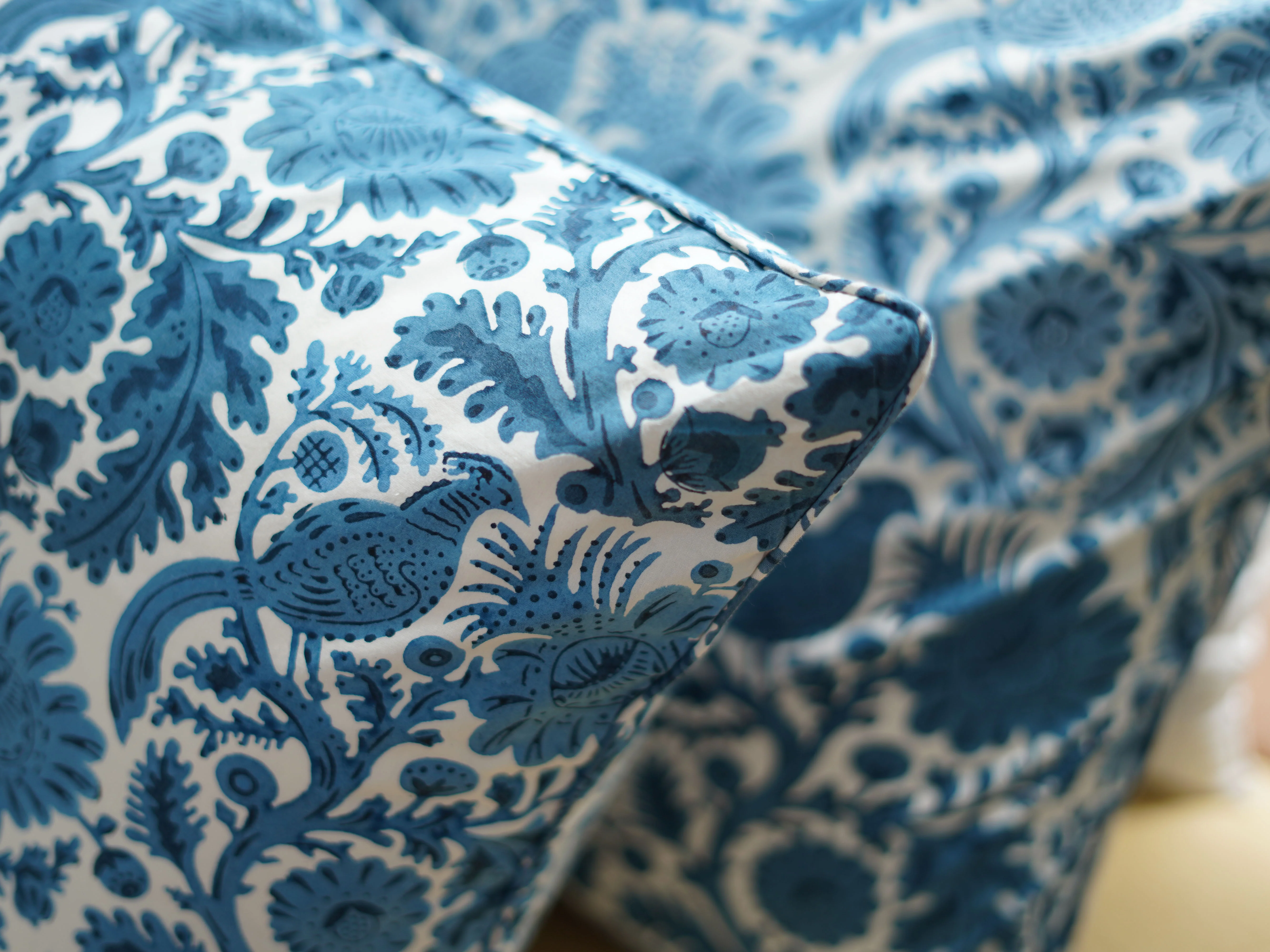 Cushion Cover, Blue Pheasant 50 x 50cm - Image 3