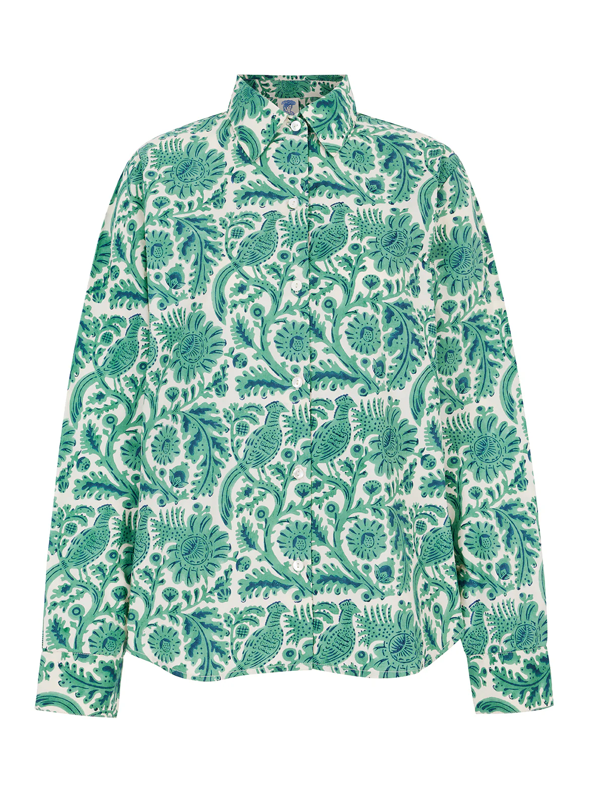 Agnes Shirt in Emerald Pheasant - Image 5