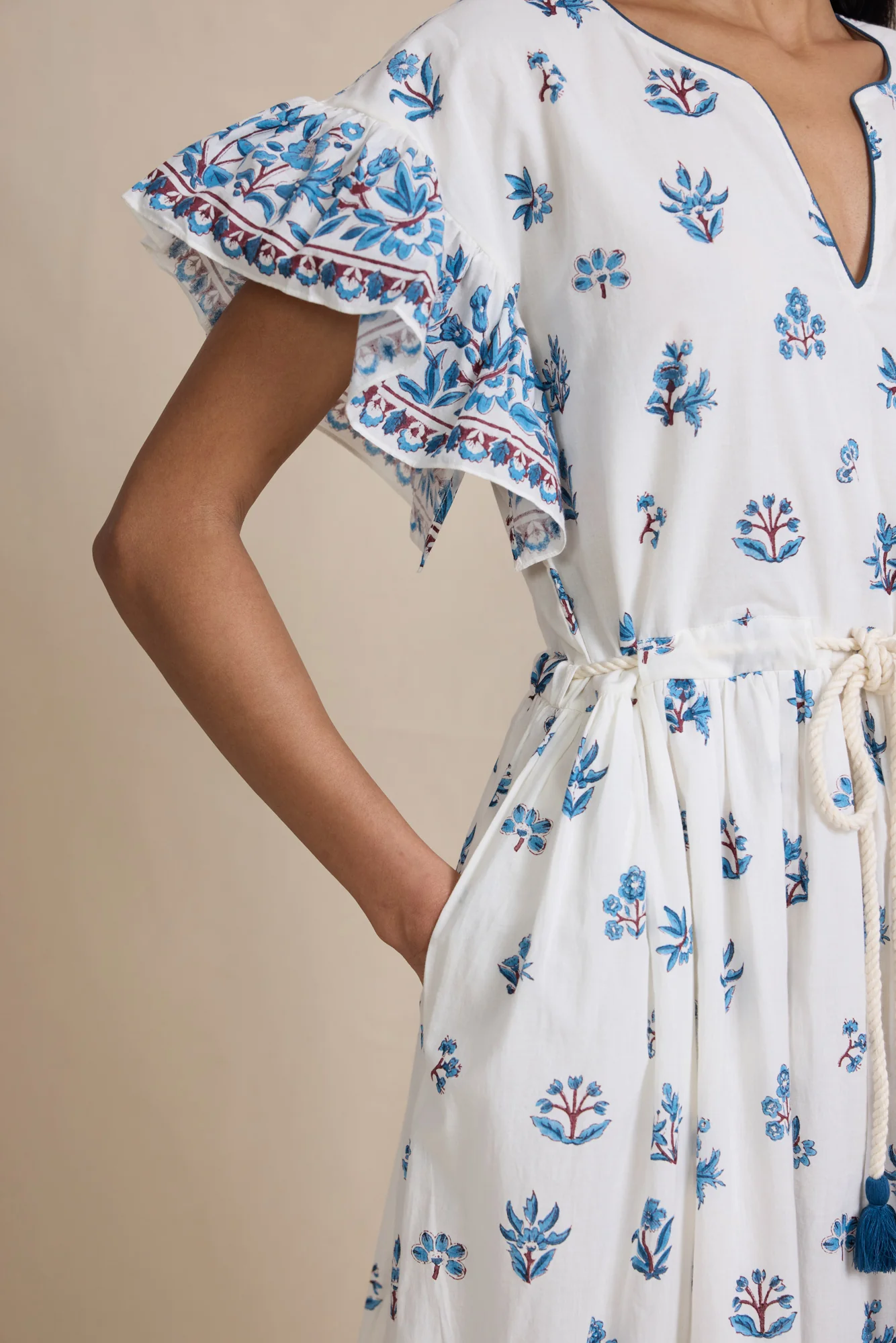 Anna Dress in Paris Flowers - Image 4