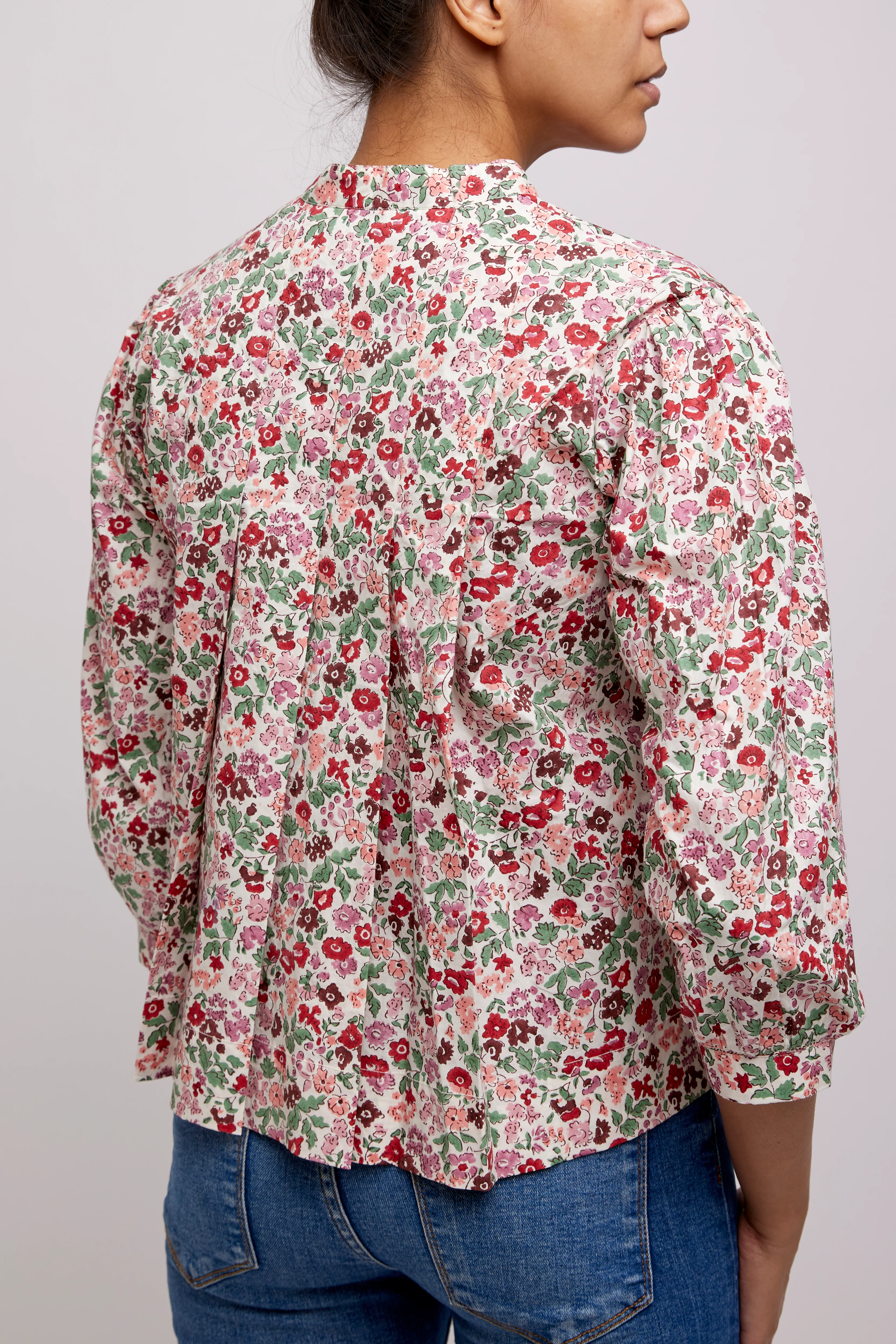 The Aix Shirt in Fleures Berry