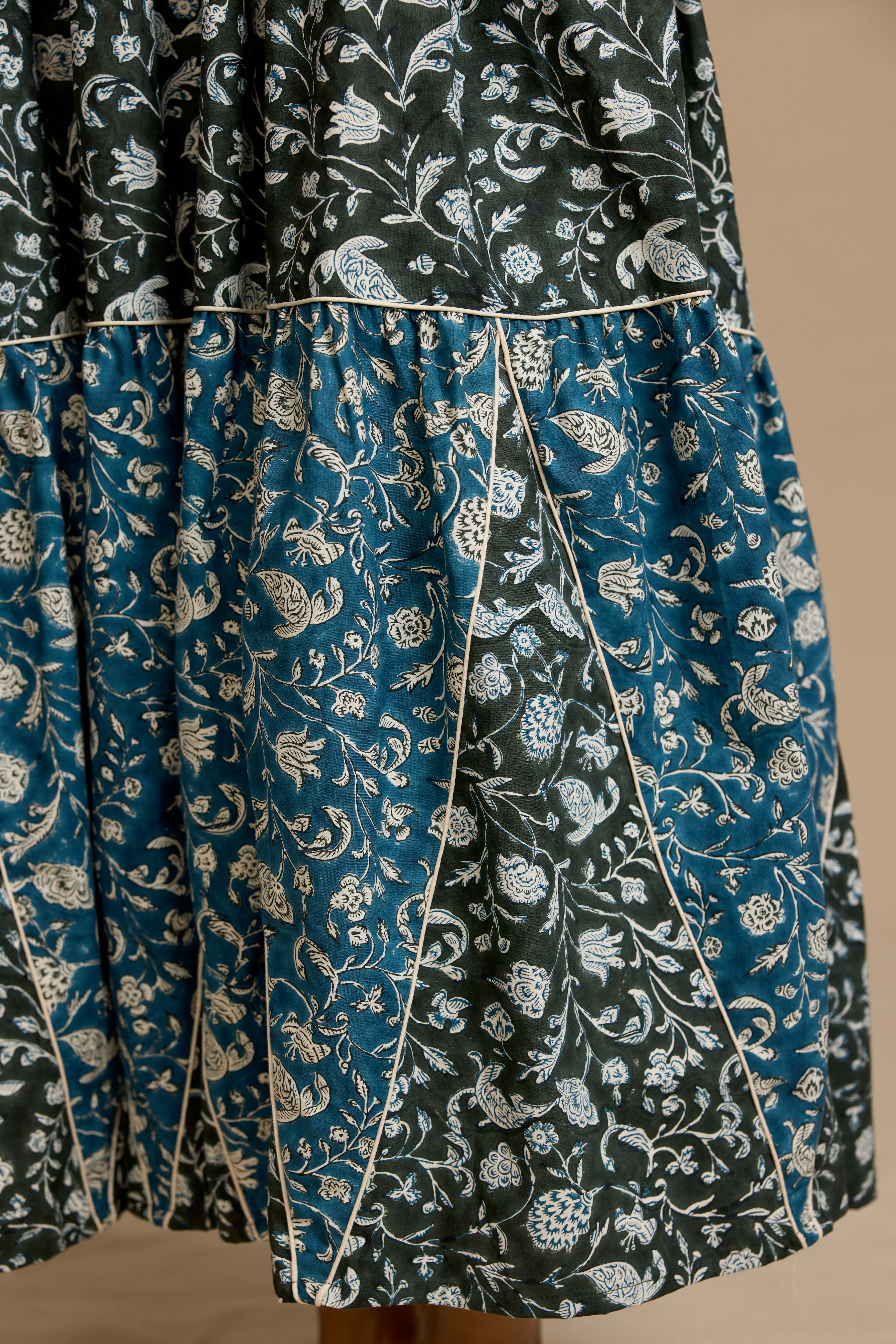 Bardot Dress in Midnight Petal - Image 8