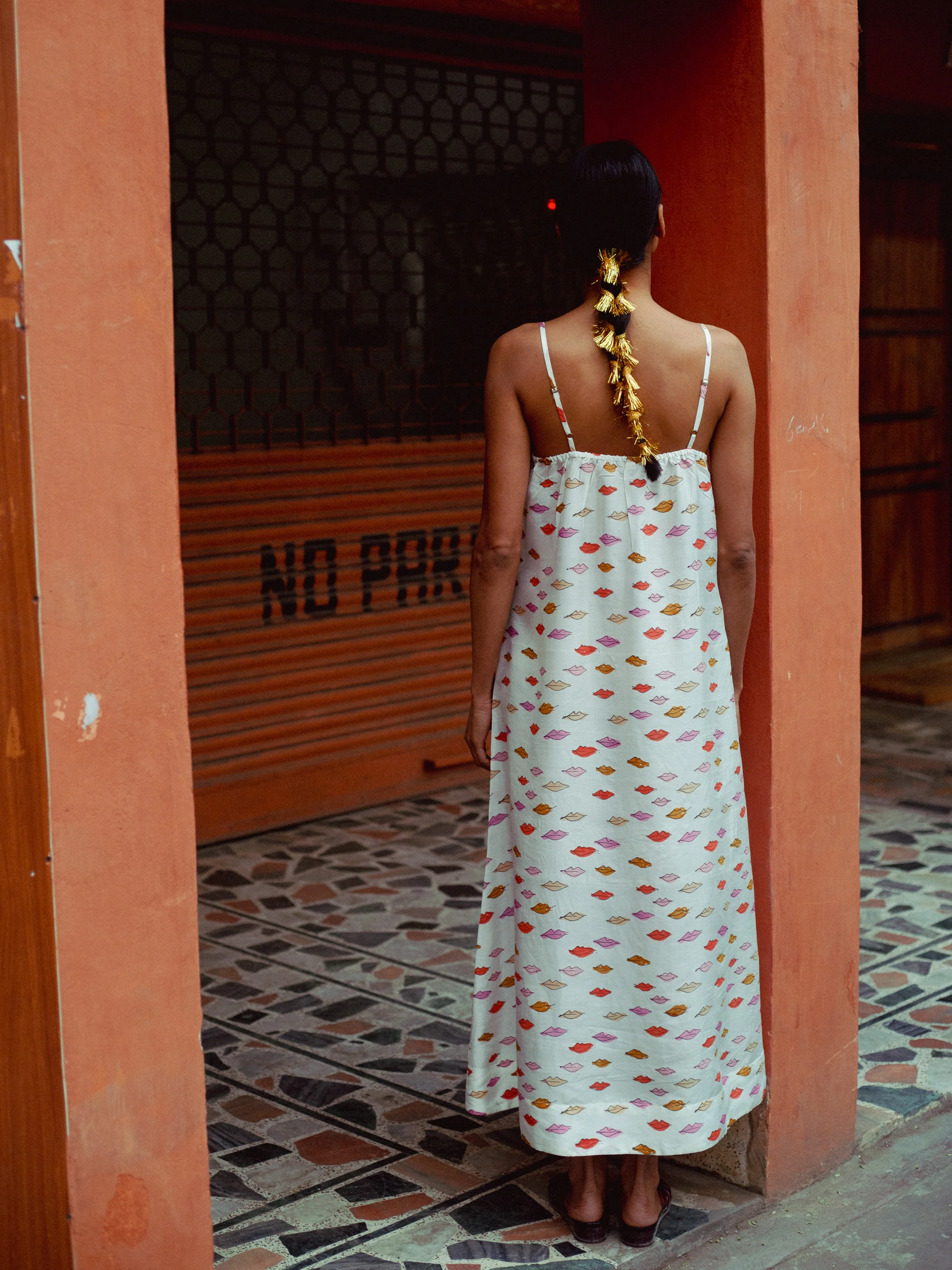 Bisous Silk Slip Dress - Image 6
