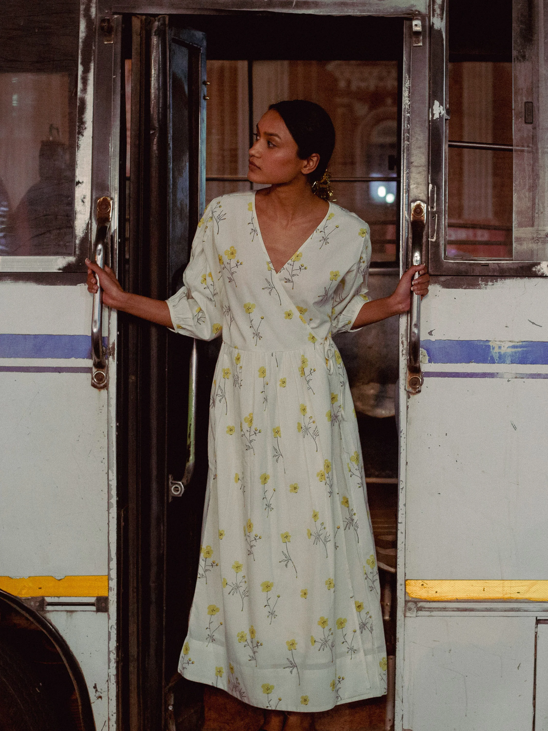 Buttercups Wrap Dress - Image 5