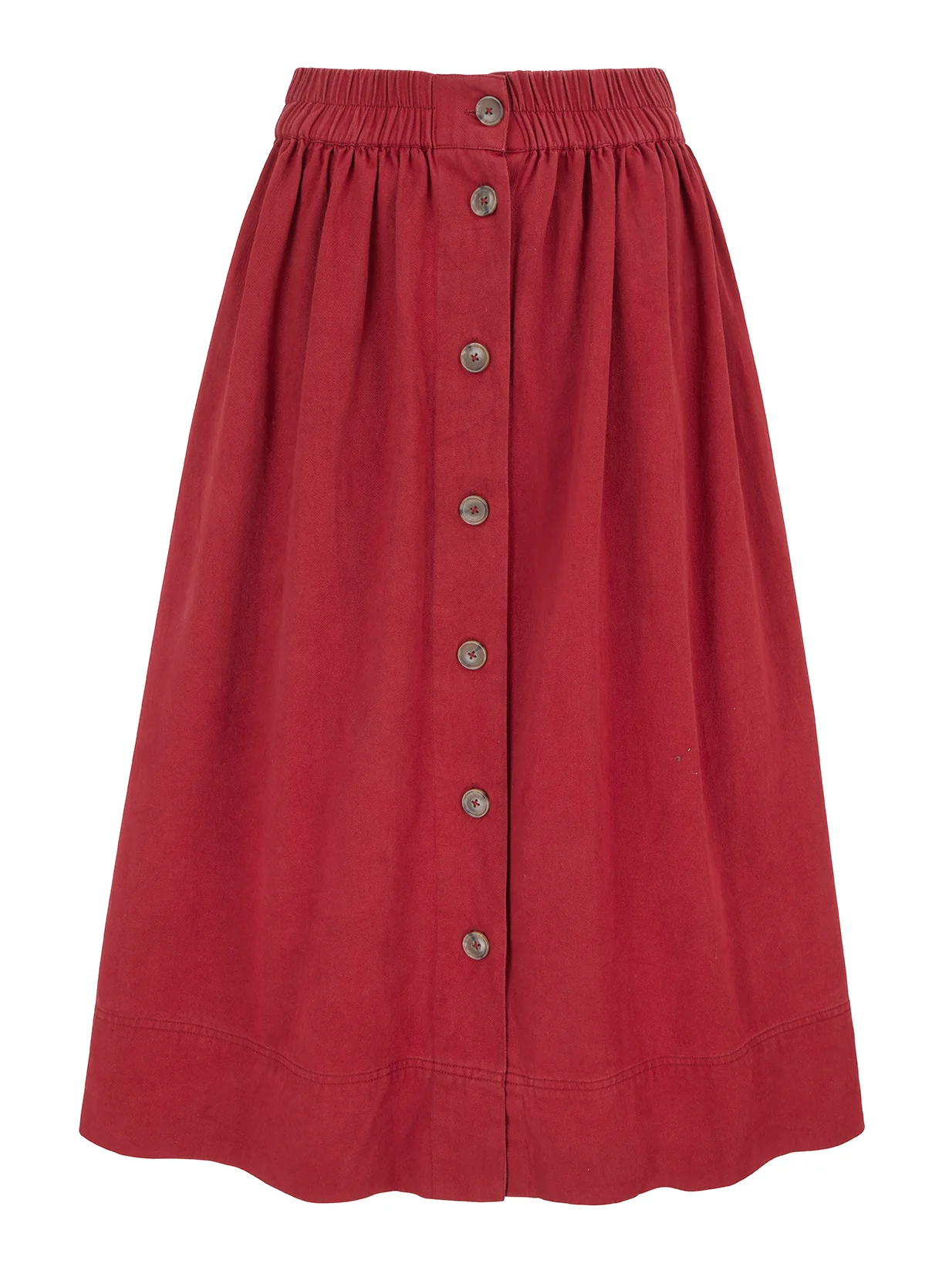 Button Down Skirt in Sumac Twill - Image 5