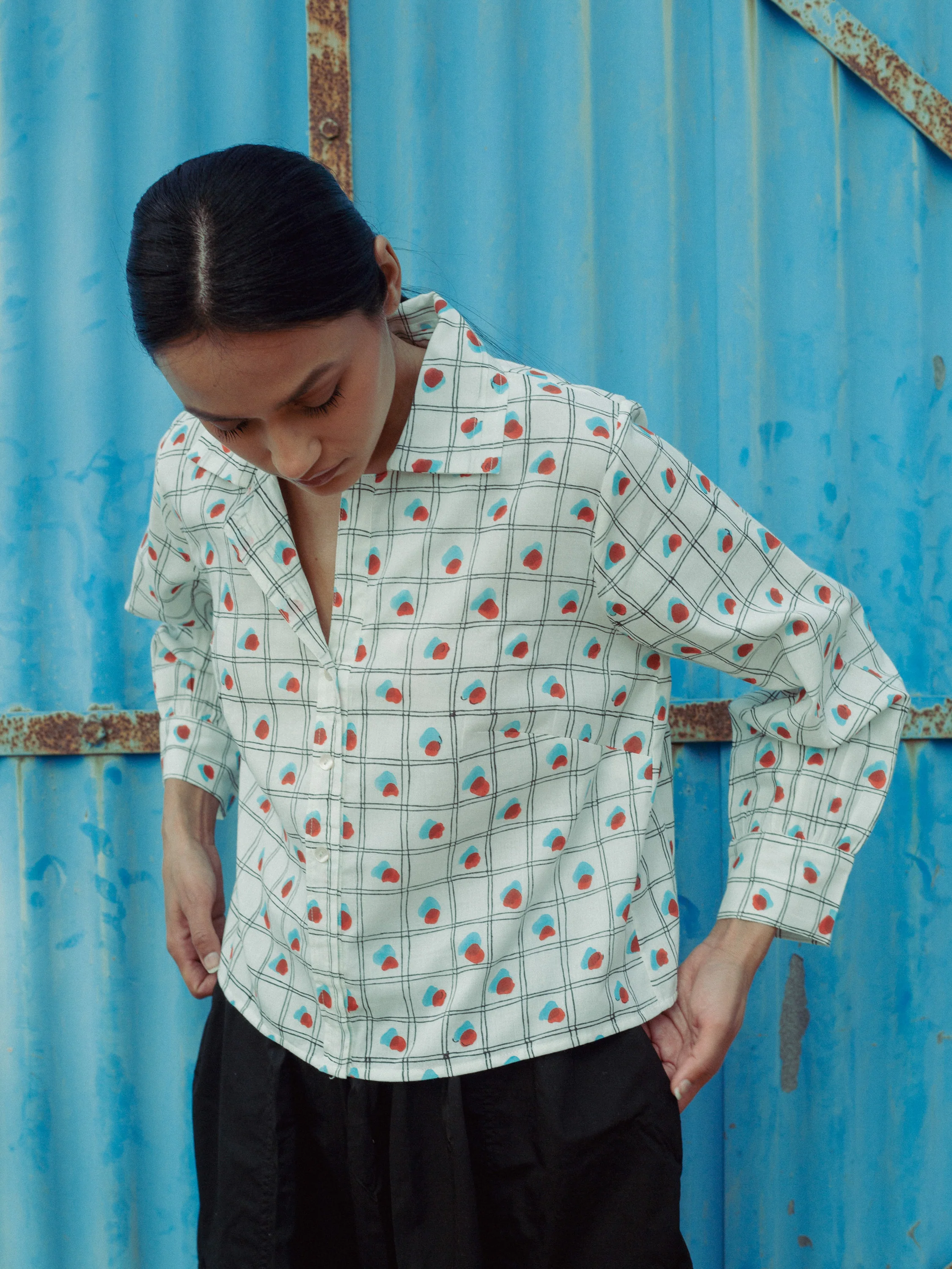 Checks & Daubs Boxy Shirt - Image 3