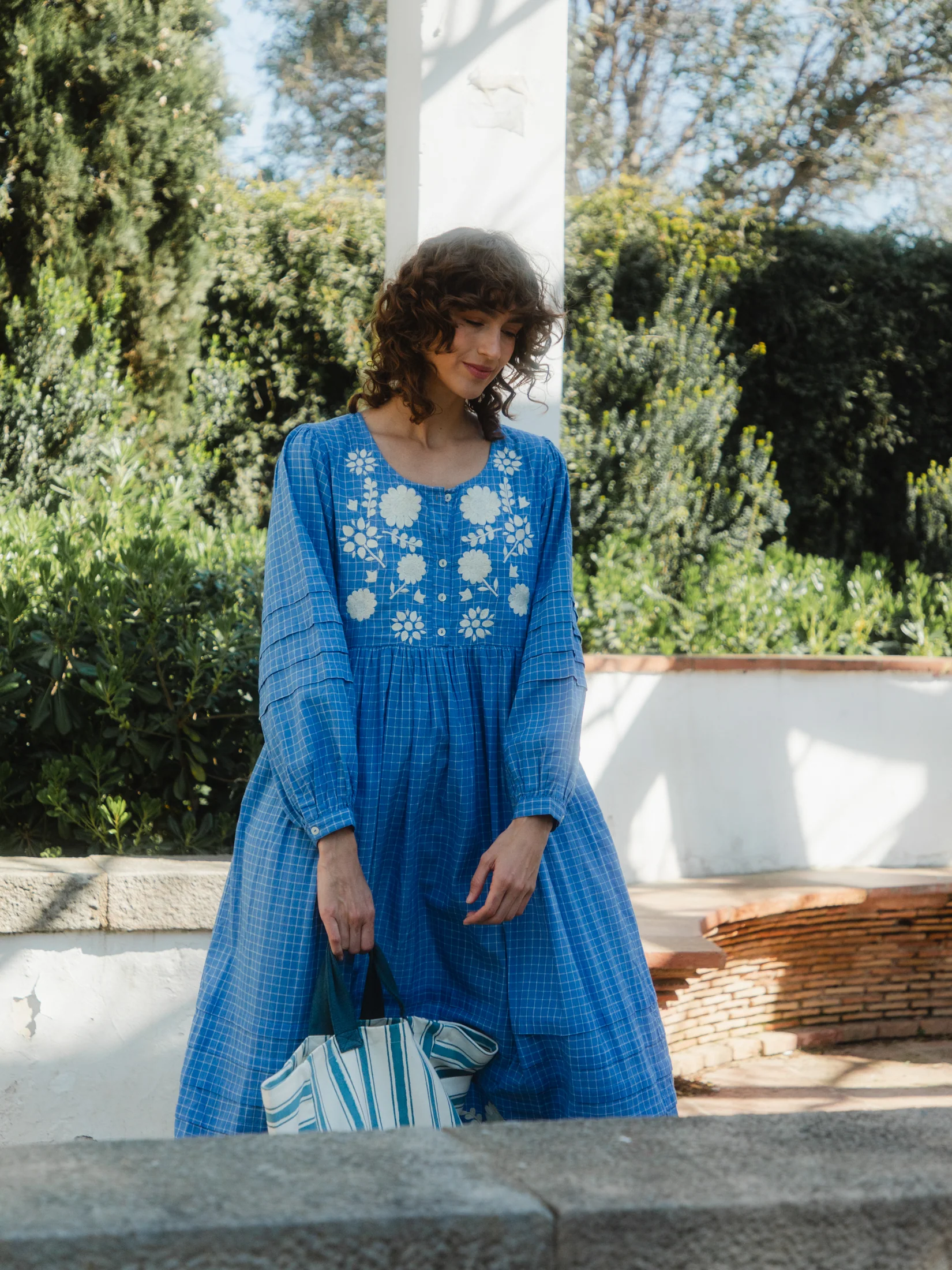 Cleo Dress in Ottoman Embroidery - Image 4