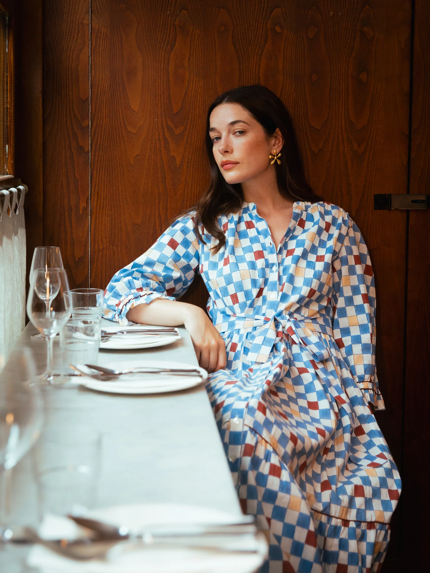 Colette Dress in Chequers - Image 4