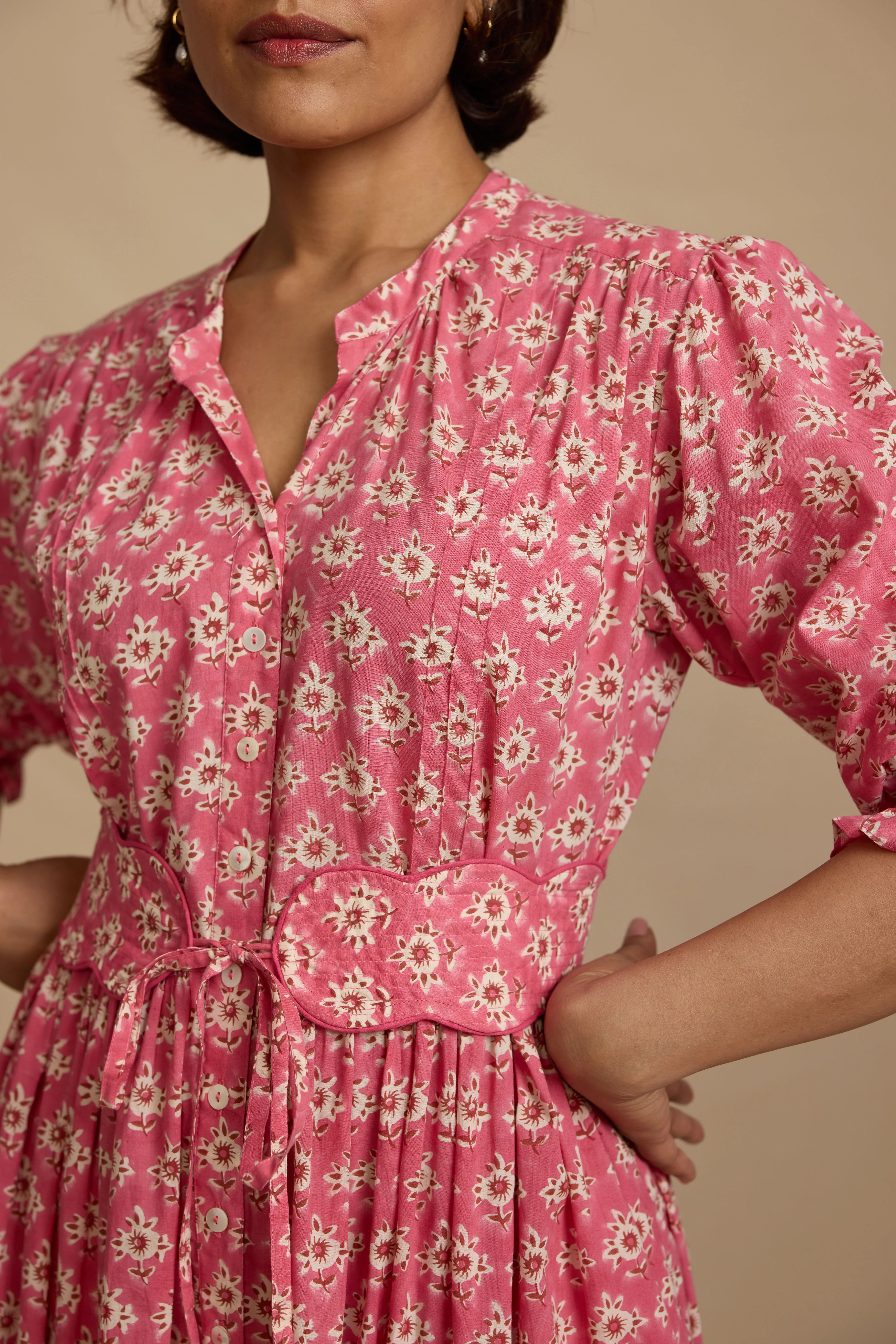Colette Dress in Rose China Tea - Image 3