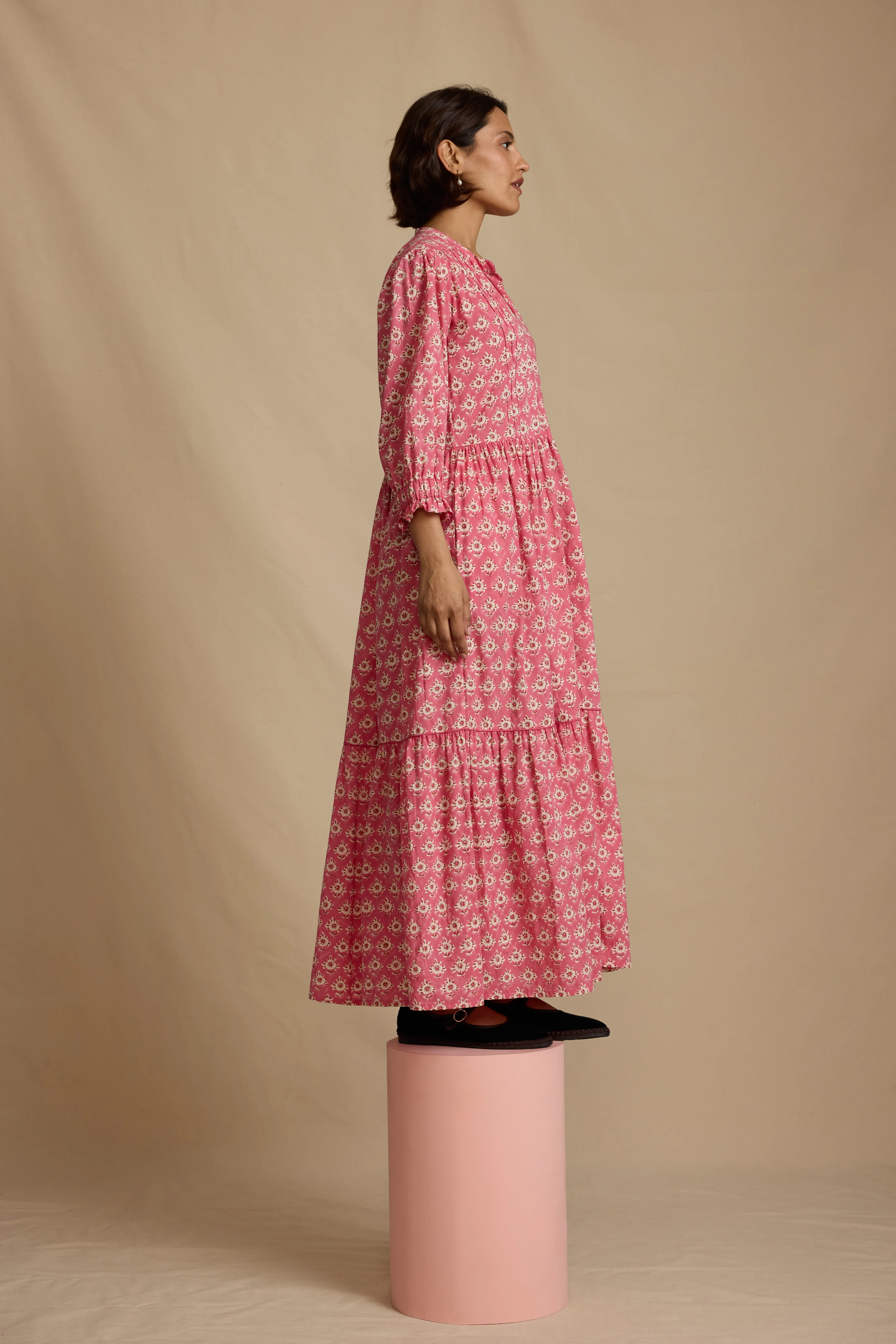 Colette Dress in Rose China Tea - Image 4