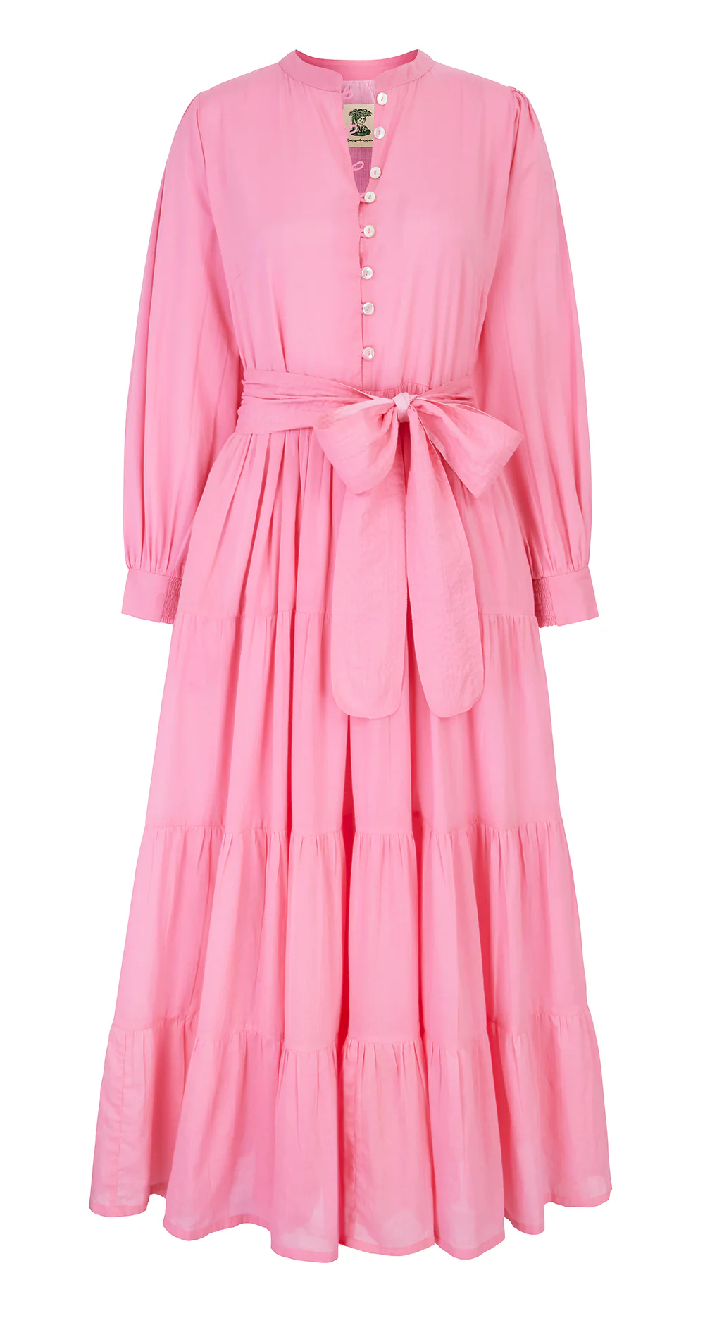 Como Dress in Pink Voile - Image 6