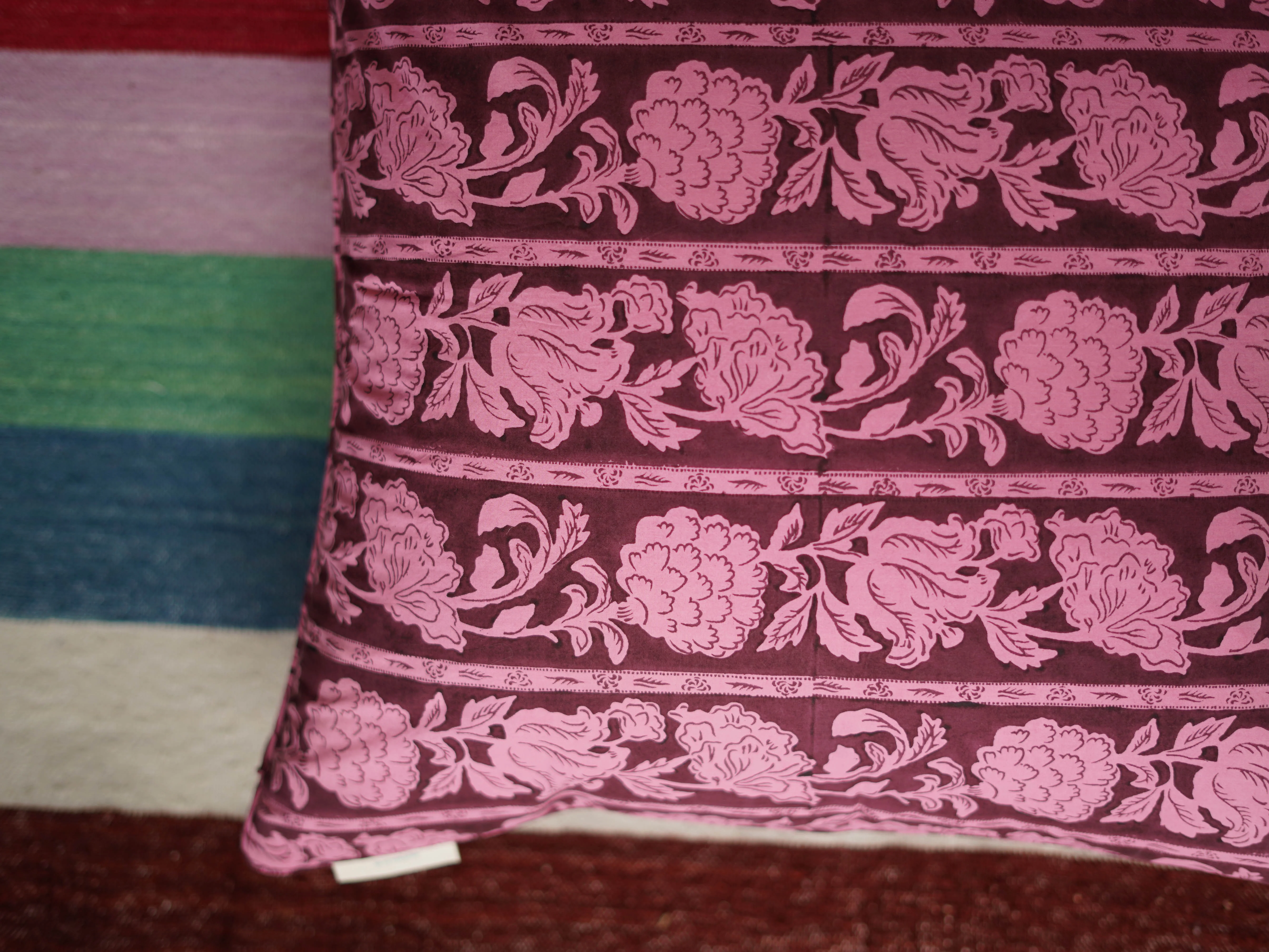 Cushion Cover, Pink Boulevard Stripe 50 x 50cm - Image 3