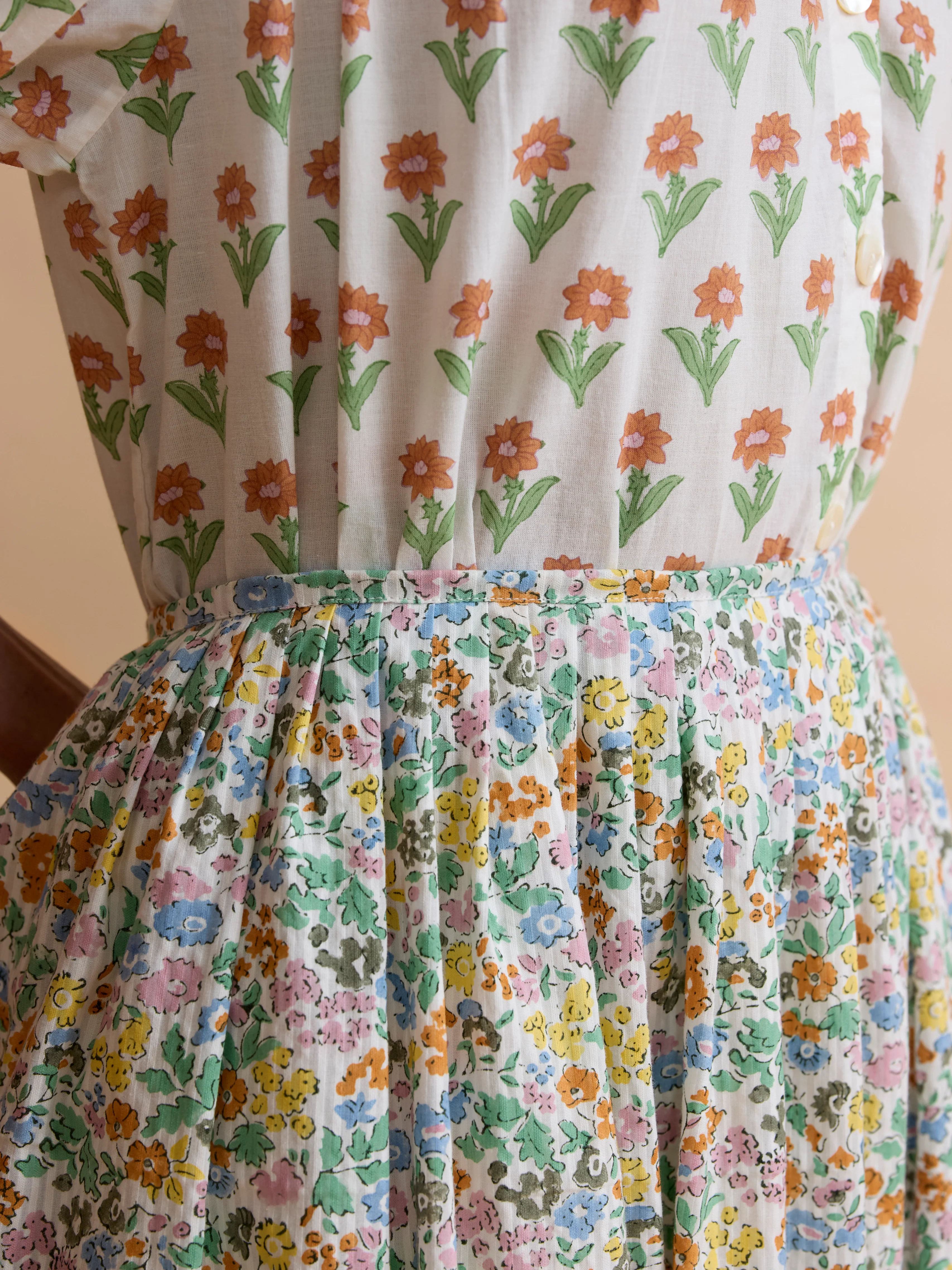 Drew Skirt in Olive Fleures - Image 3