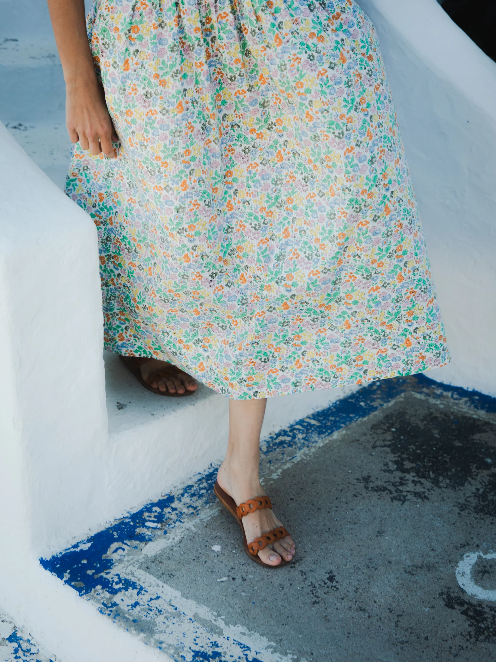Drew Skirt in Olive Fleures - Image 6