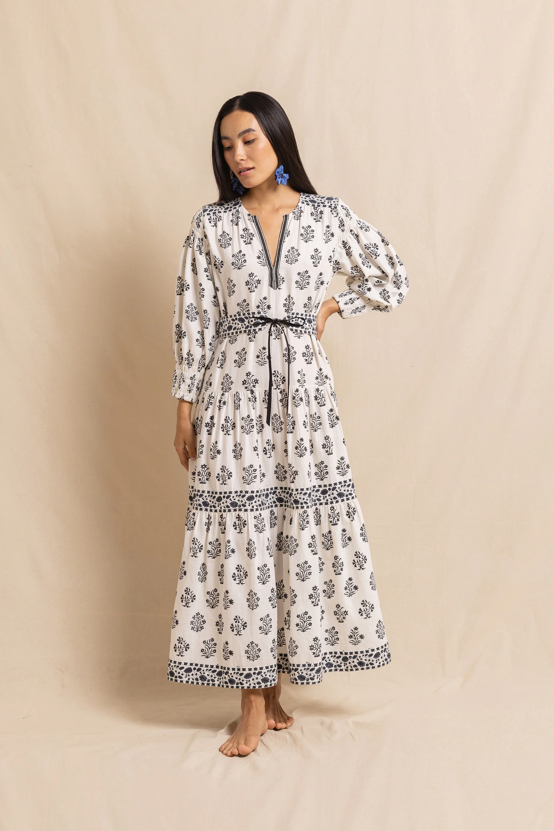 Eve Dress in Fichou Flower