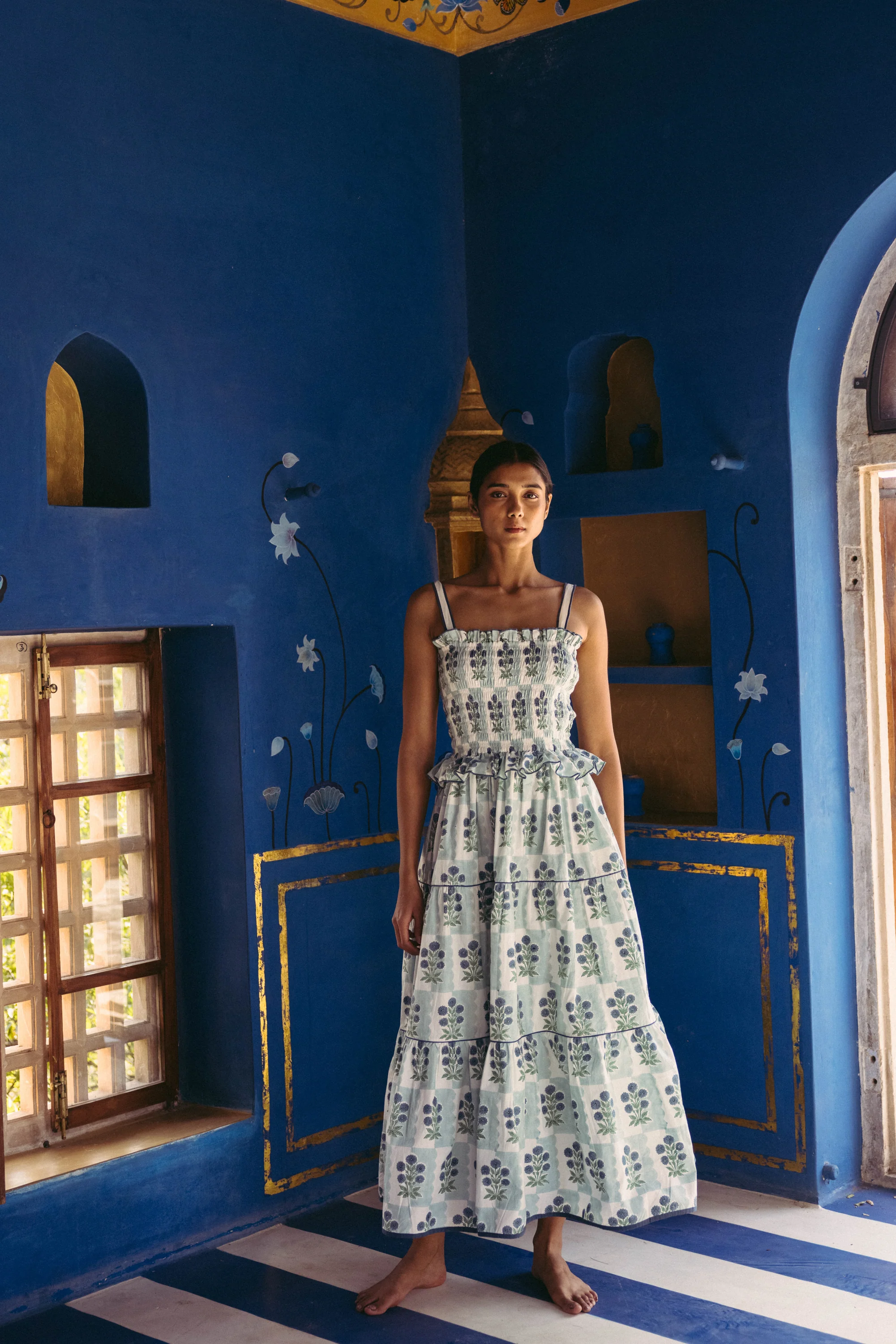 Fiesta Dress in Ice Marigold