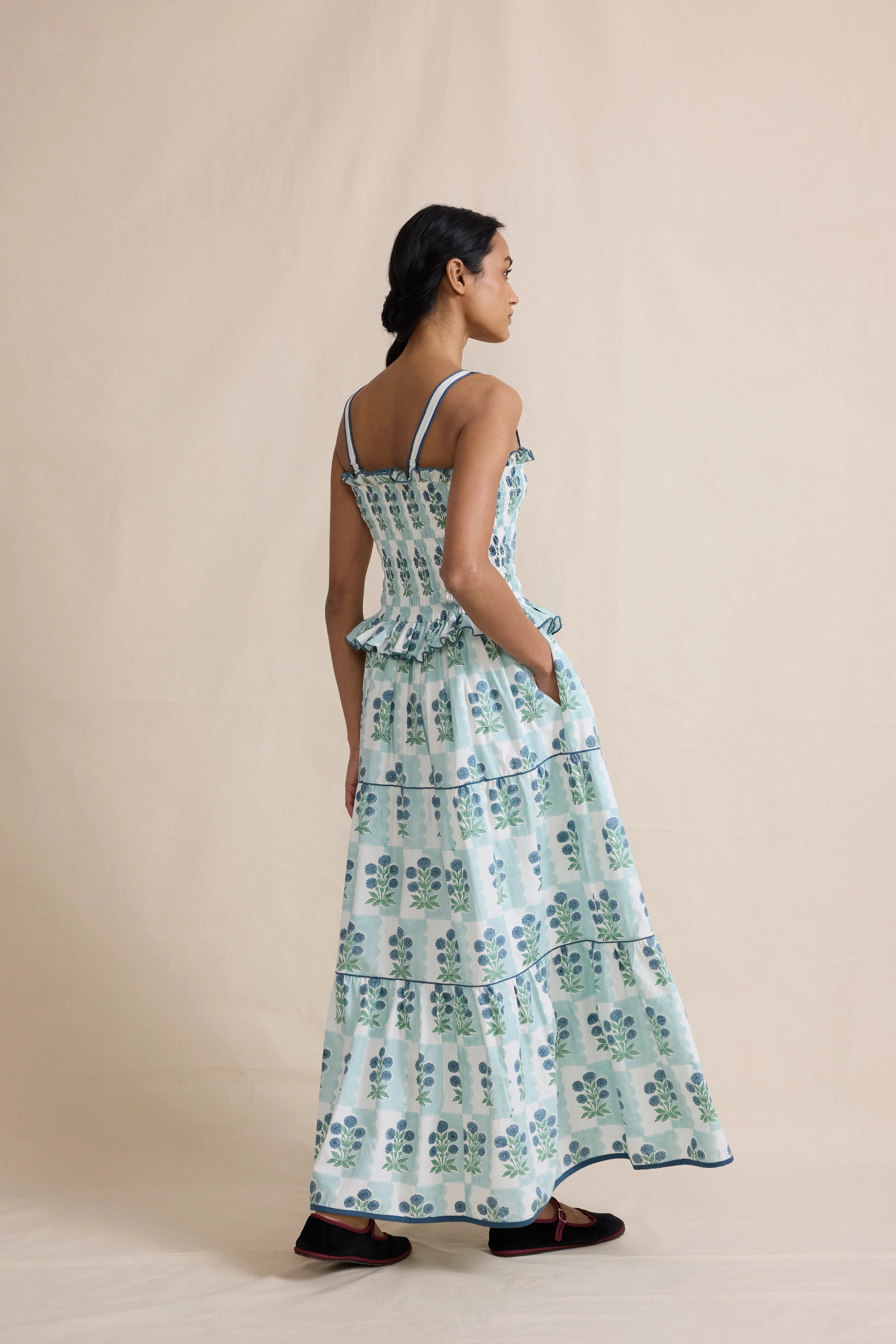 Fiesta Dress in Ice Marigold - Image 3