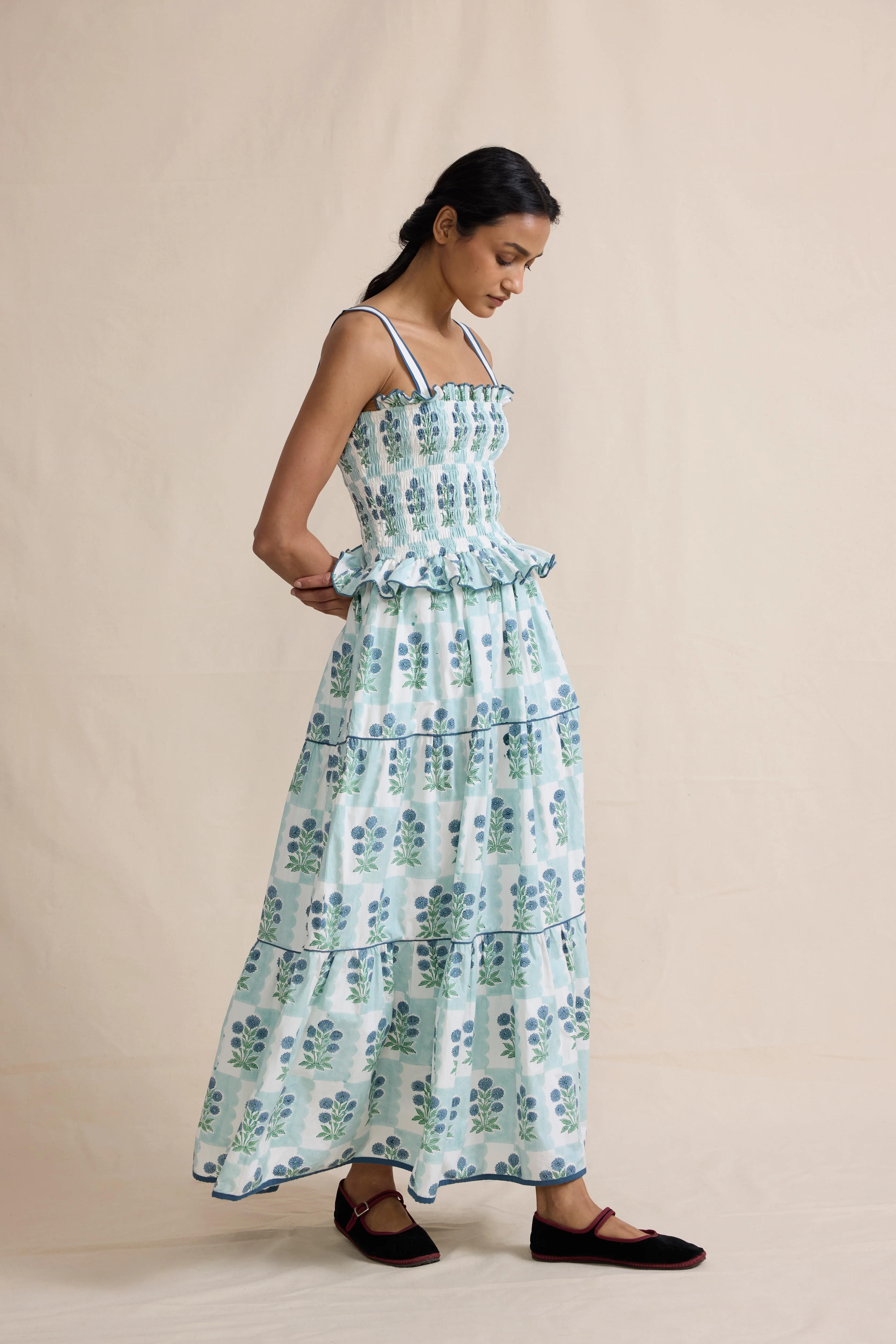 Fiesta Dress in Ice Marigold - Image 5
