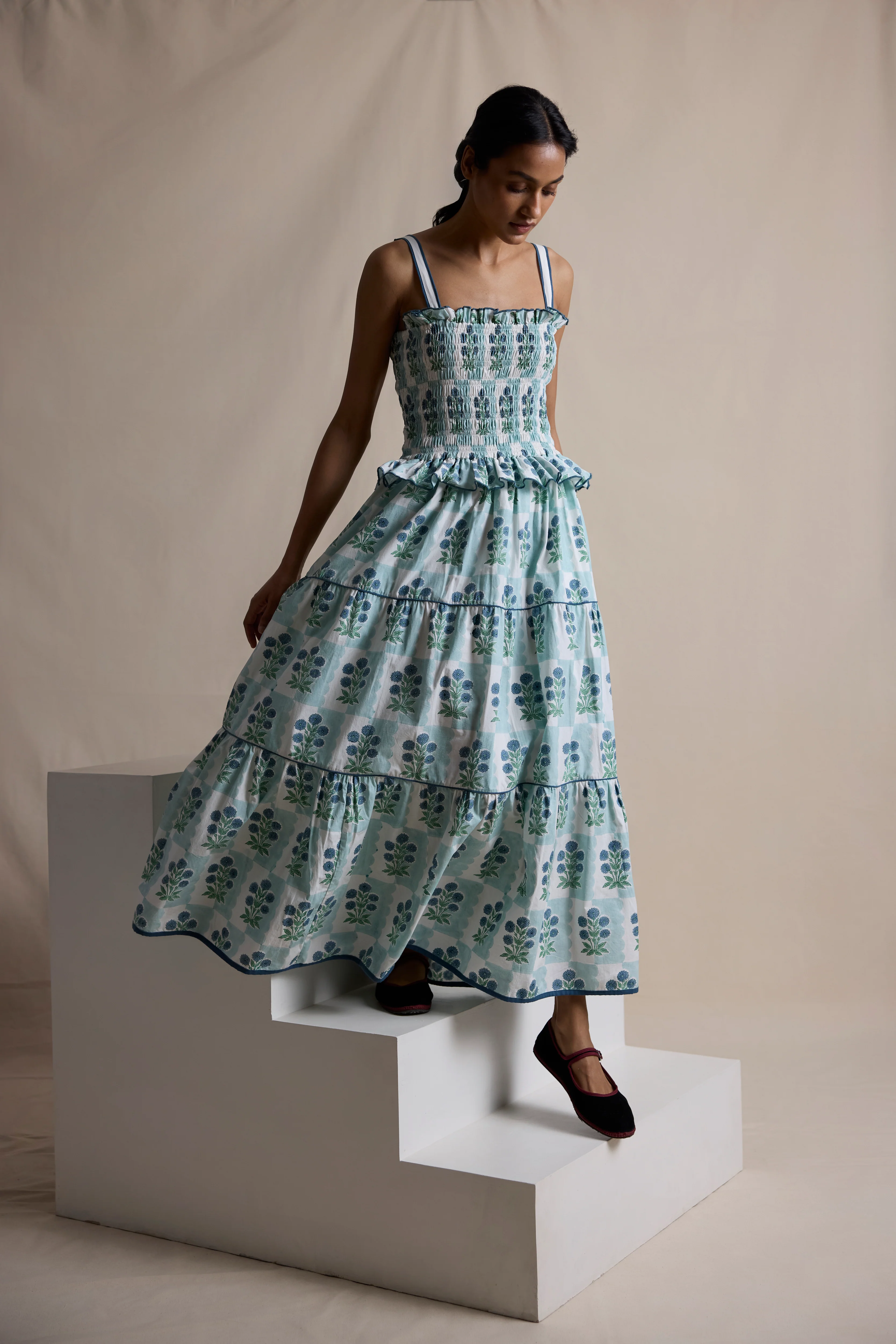 Fiesta Dress in Ice Marigold - Image 6