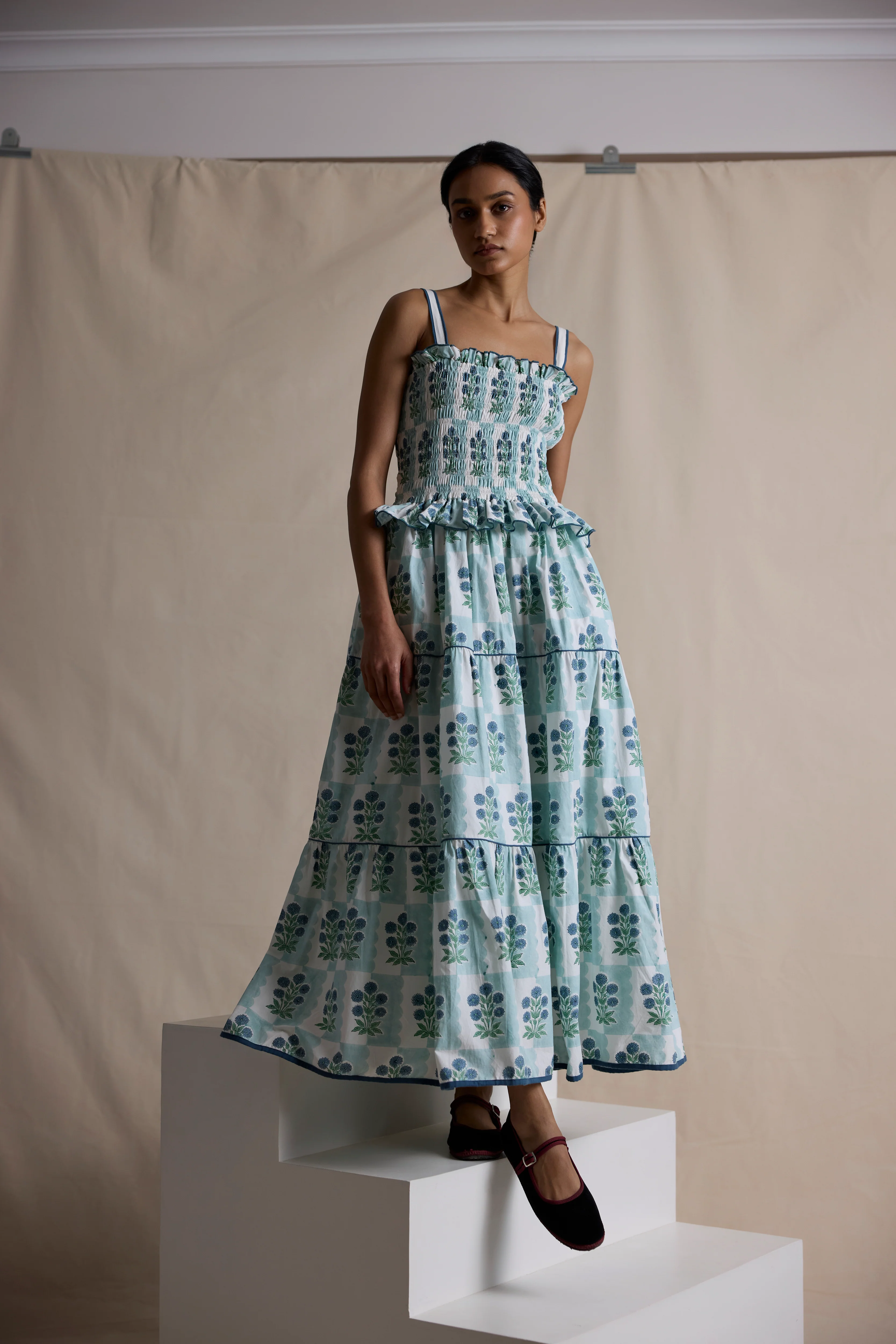 Fiesta Dress in Ice Marigold - Image 7