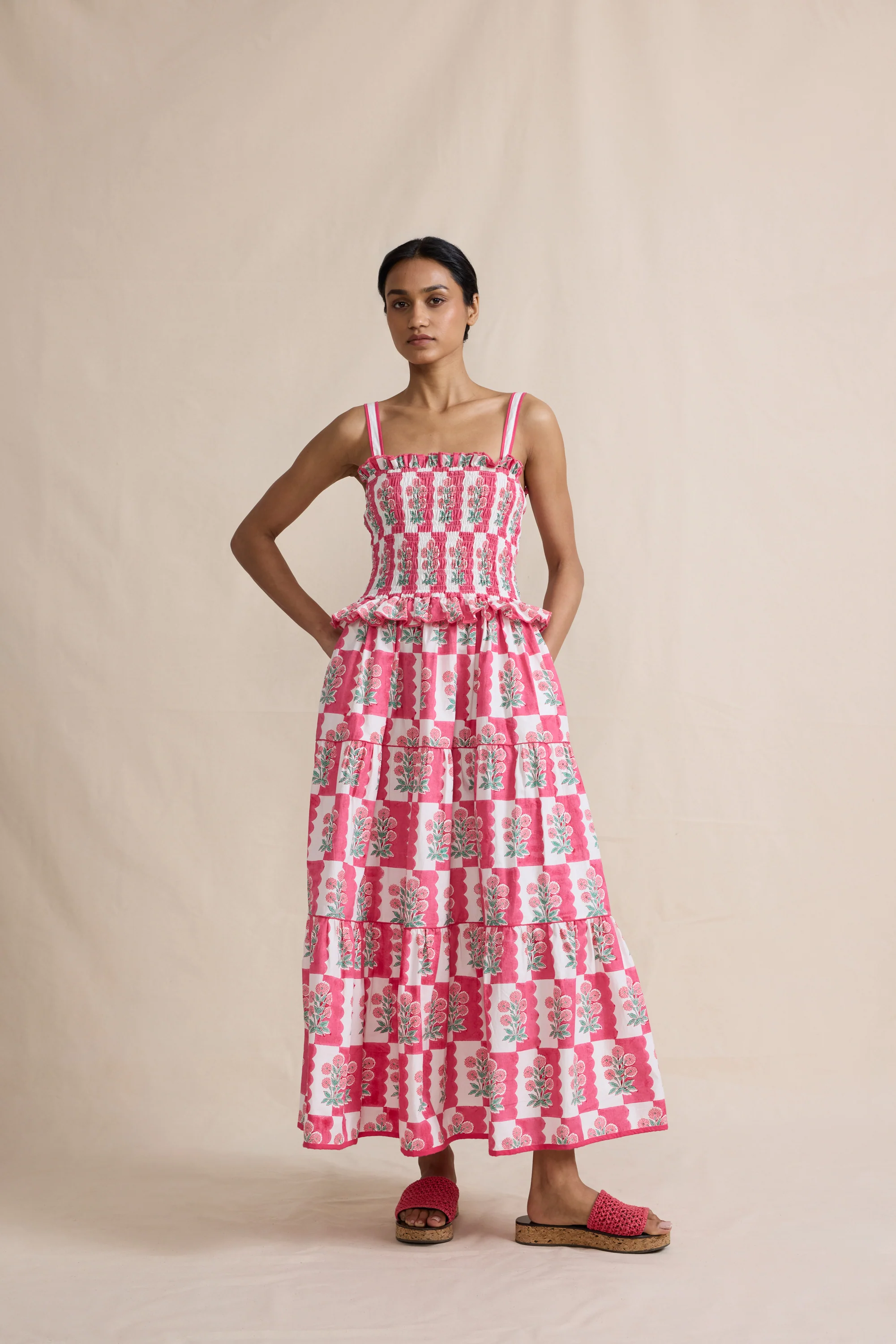 Fiesta Dress in Raspberry Marigold - Image 2
