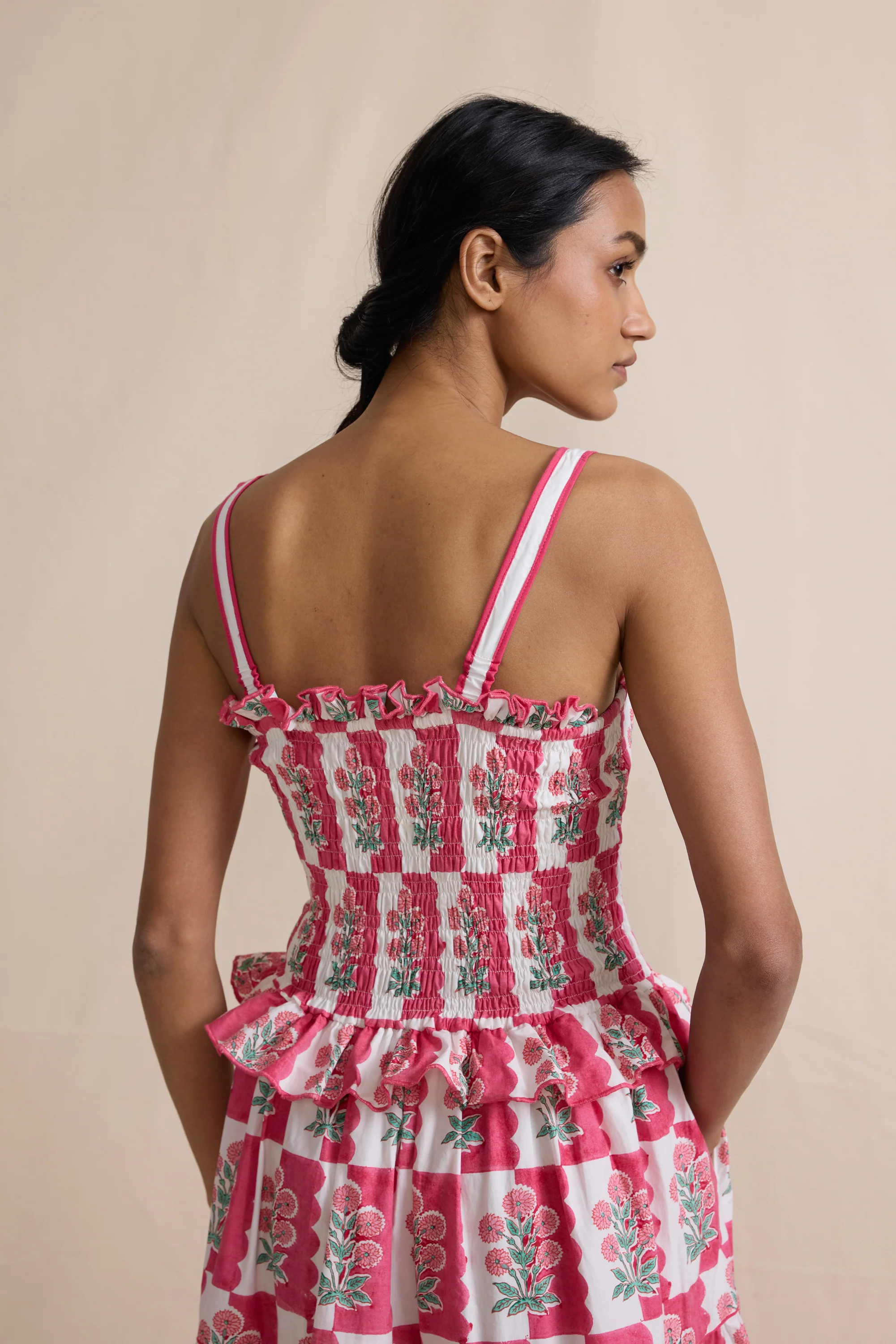 Fiesta Dress in Raspberry Marigold - Image 3