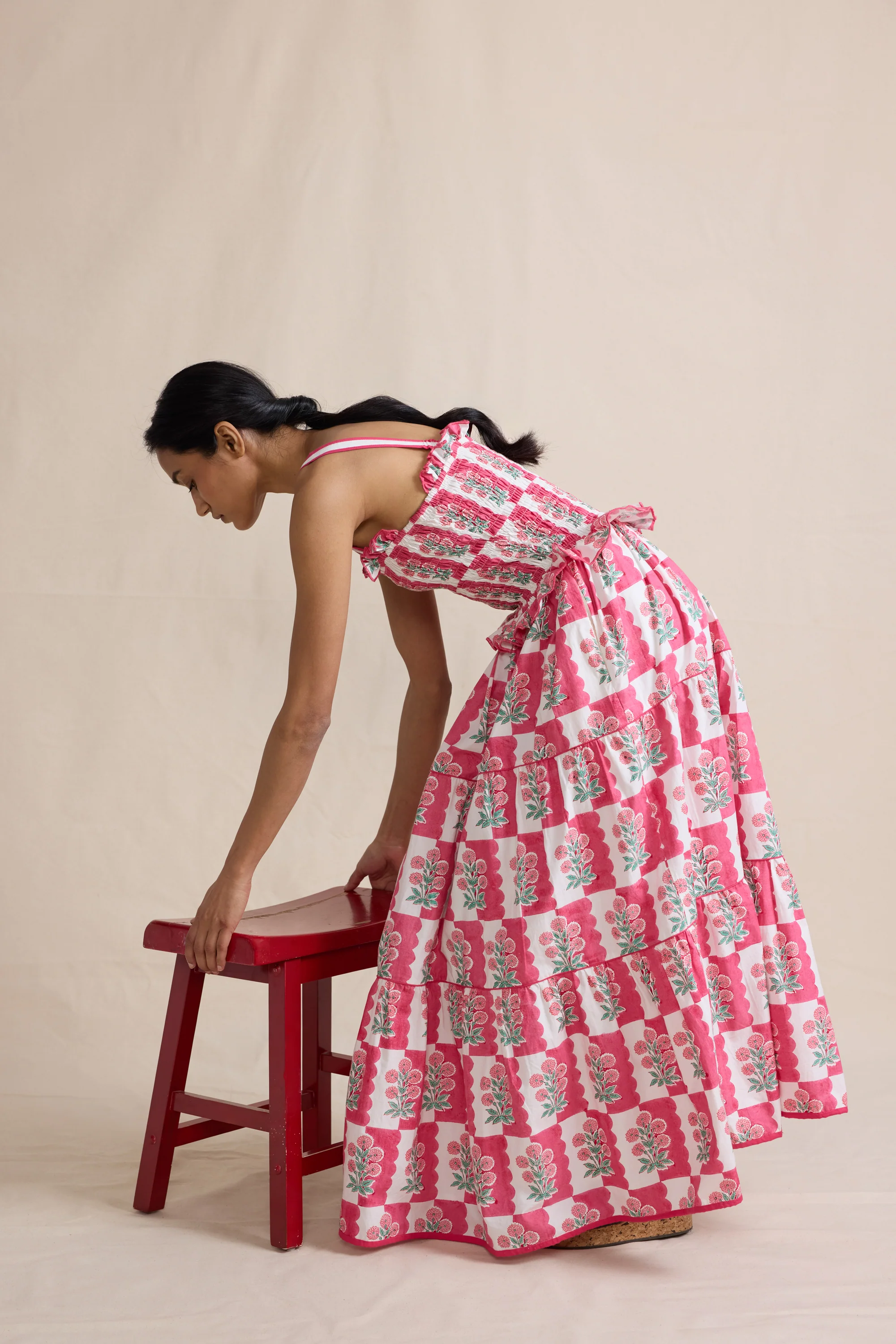 Fiesta Dress in Raspberry Marigold - Image 6