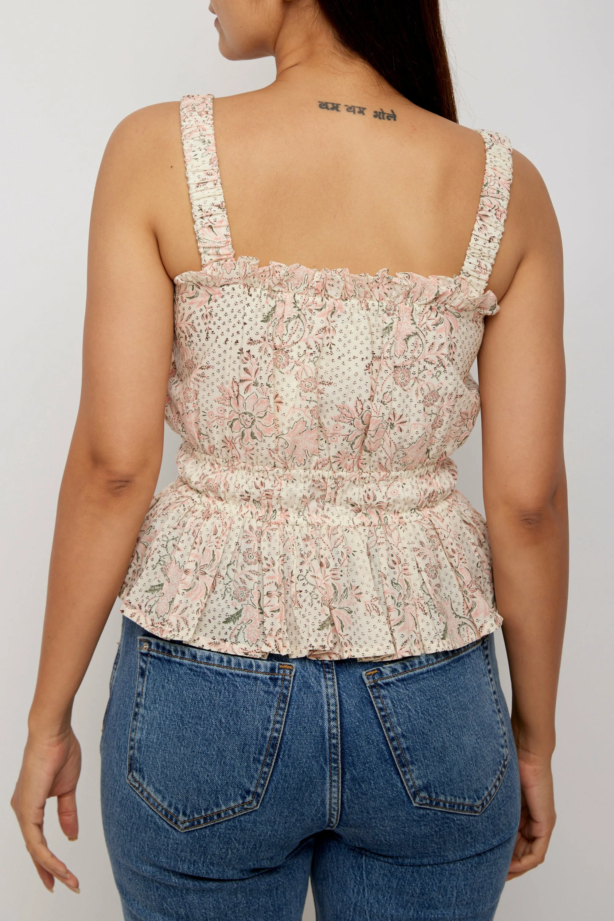 Florence sun-top in Blush Chintz Trail - Image 2