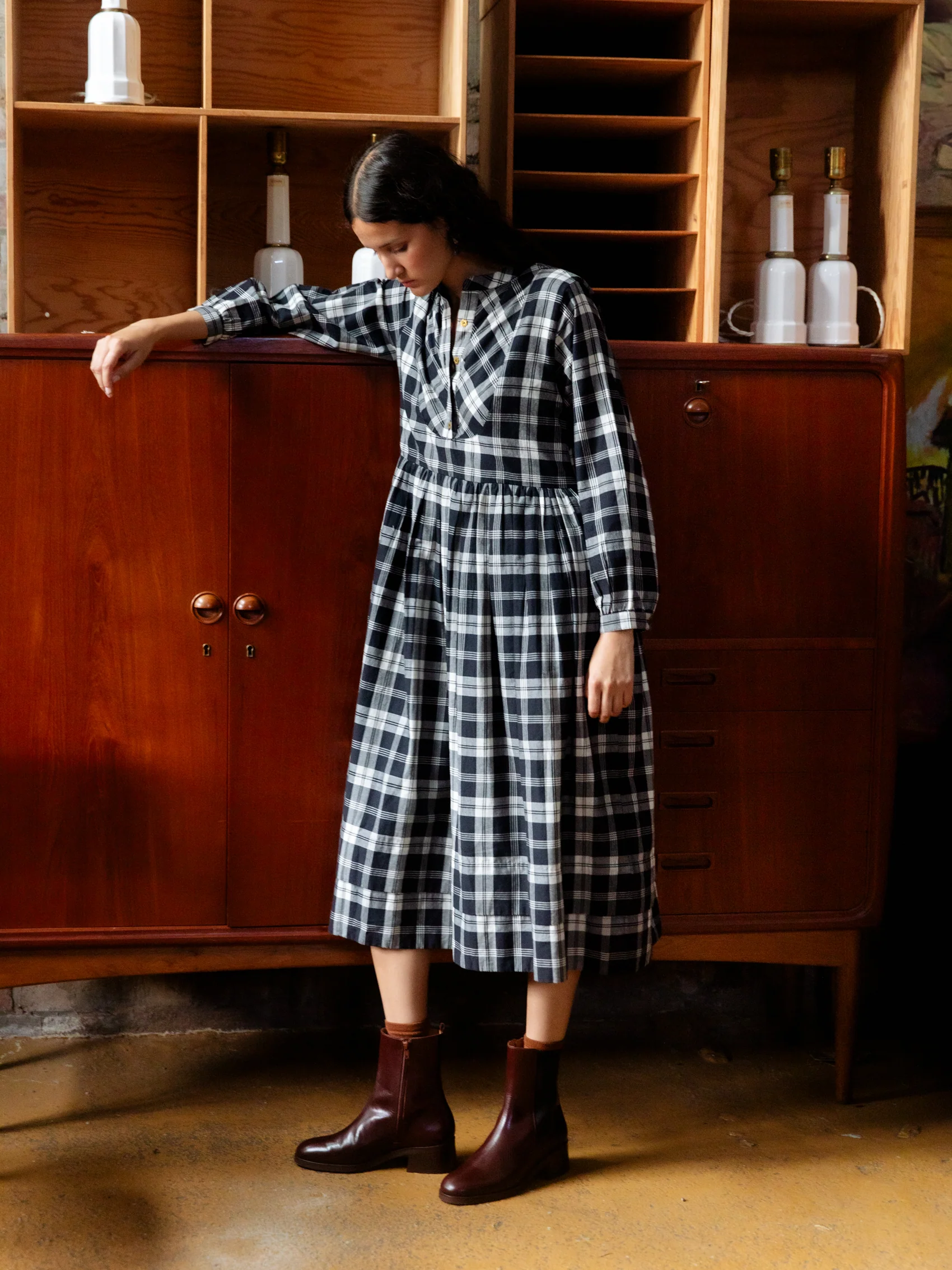 The French Dress in Handloom Check - Image 7