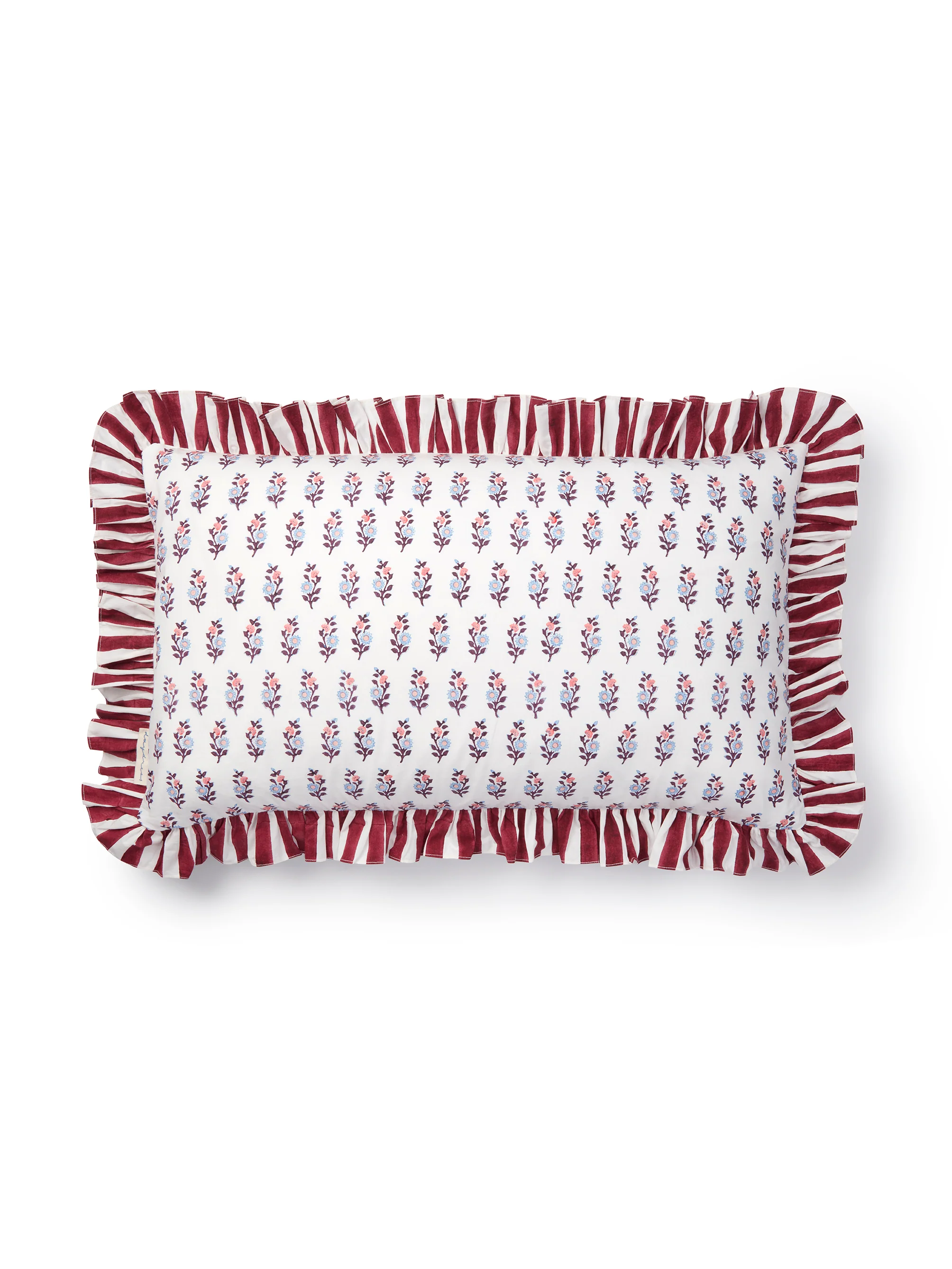 Frilled Cushion Cover, Twilight Sunflower 60 x 35cm