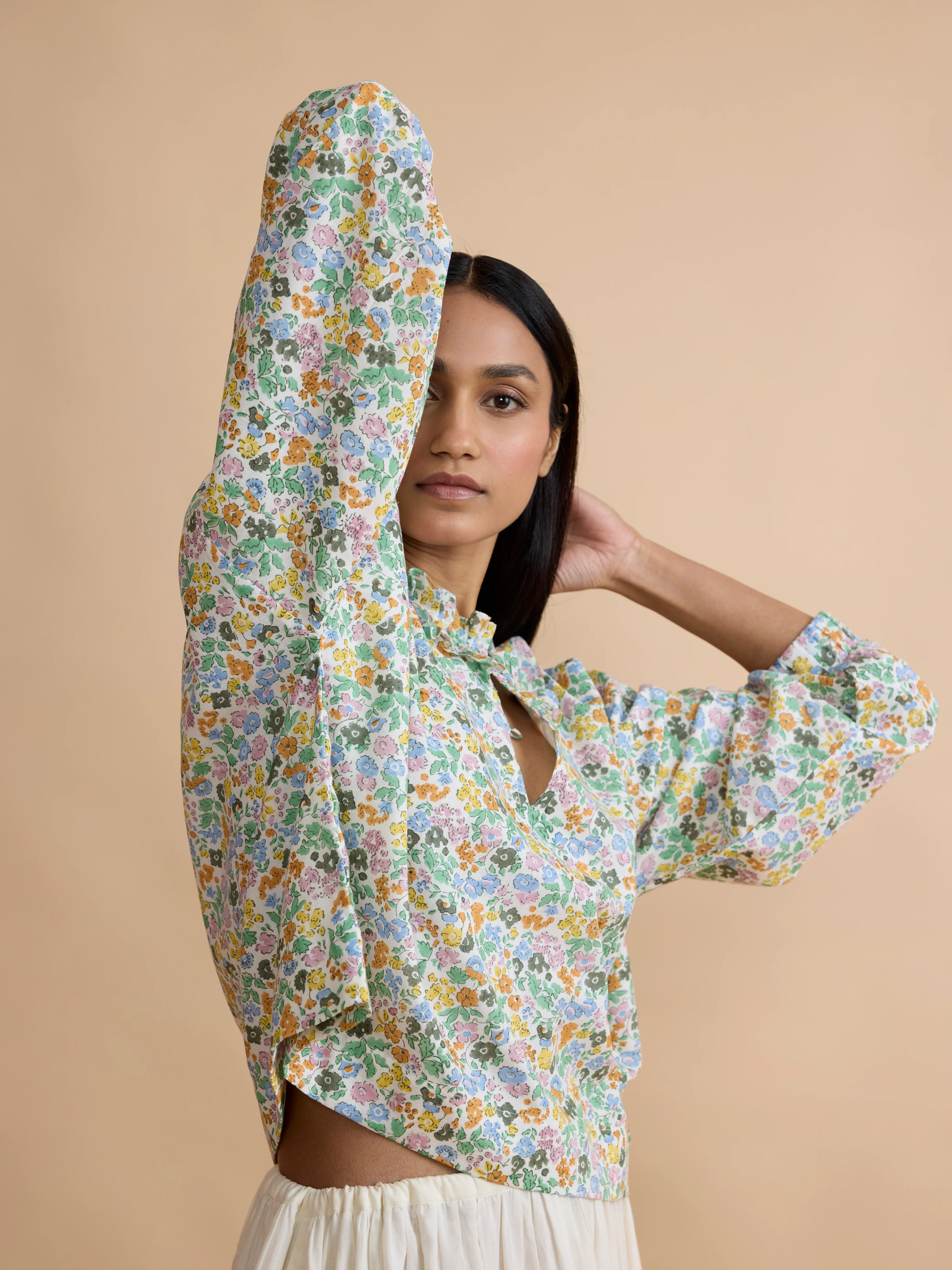Gabby Top in Olive Fleures - Image 6