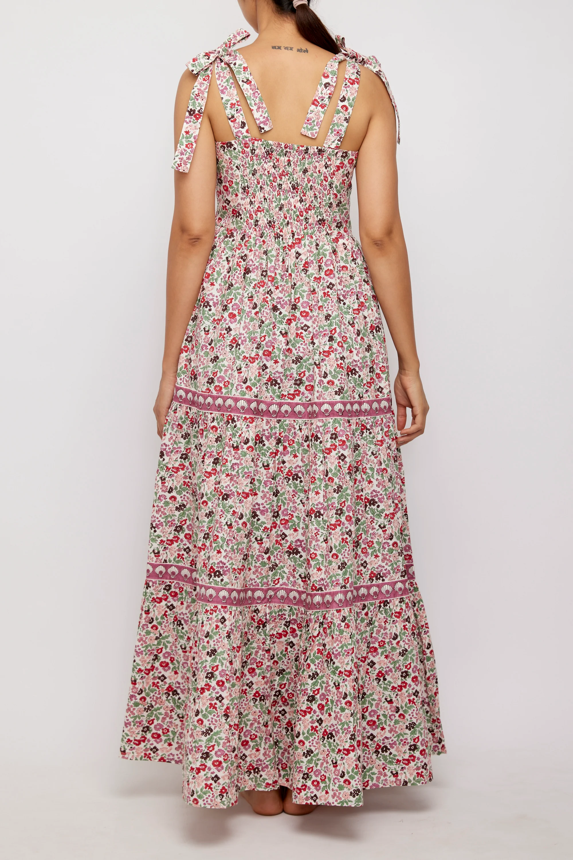 Grace Dress in Fleures Berry - Image 3