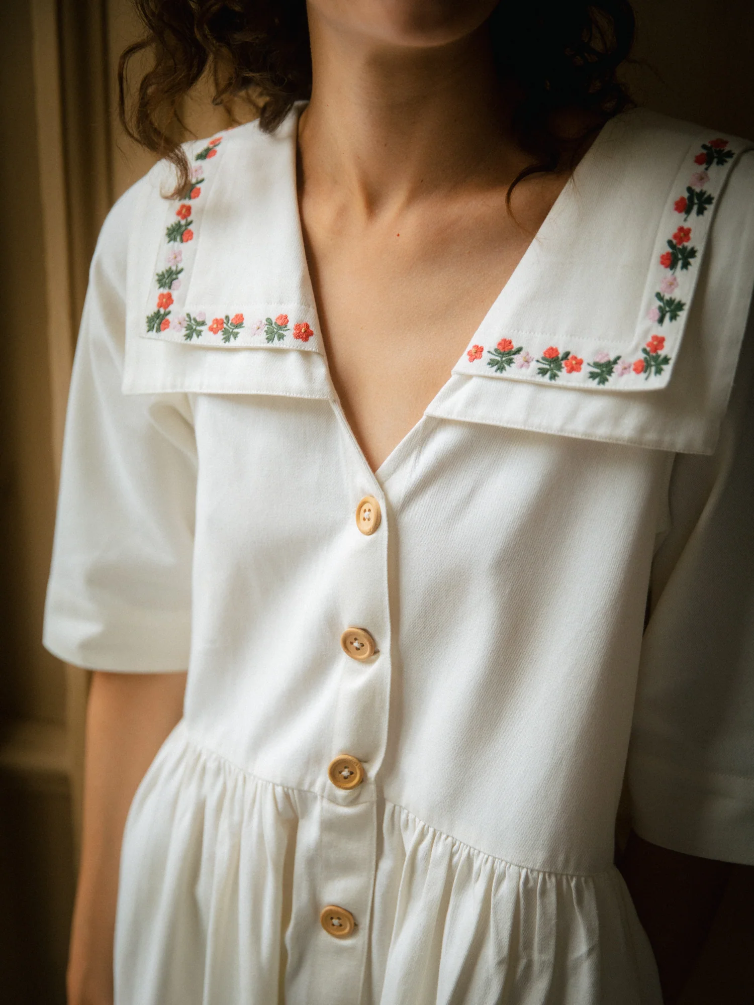 Hand-Embroidered Sailor Dress - Image 5