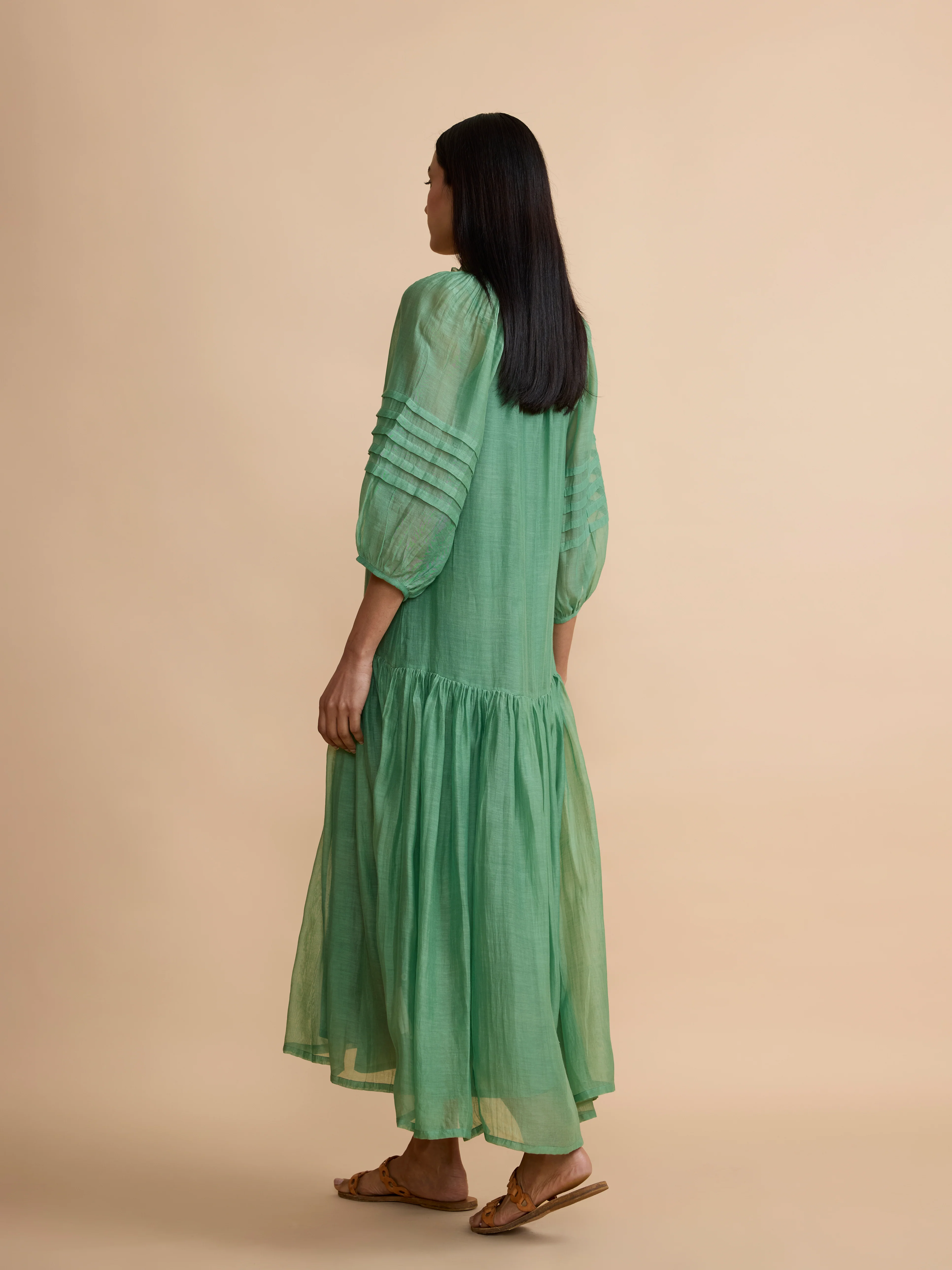 Hudson Dress in Sage Green - Image 4
