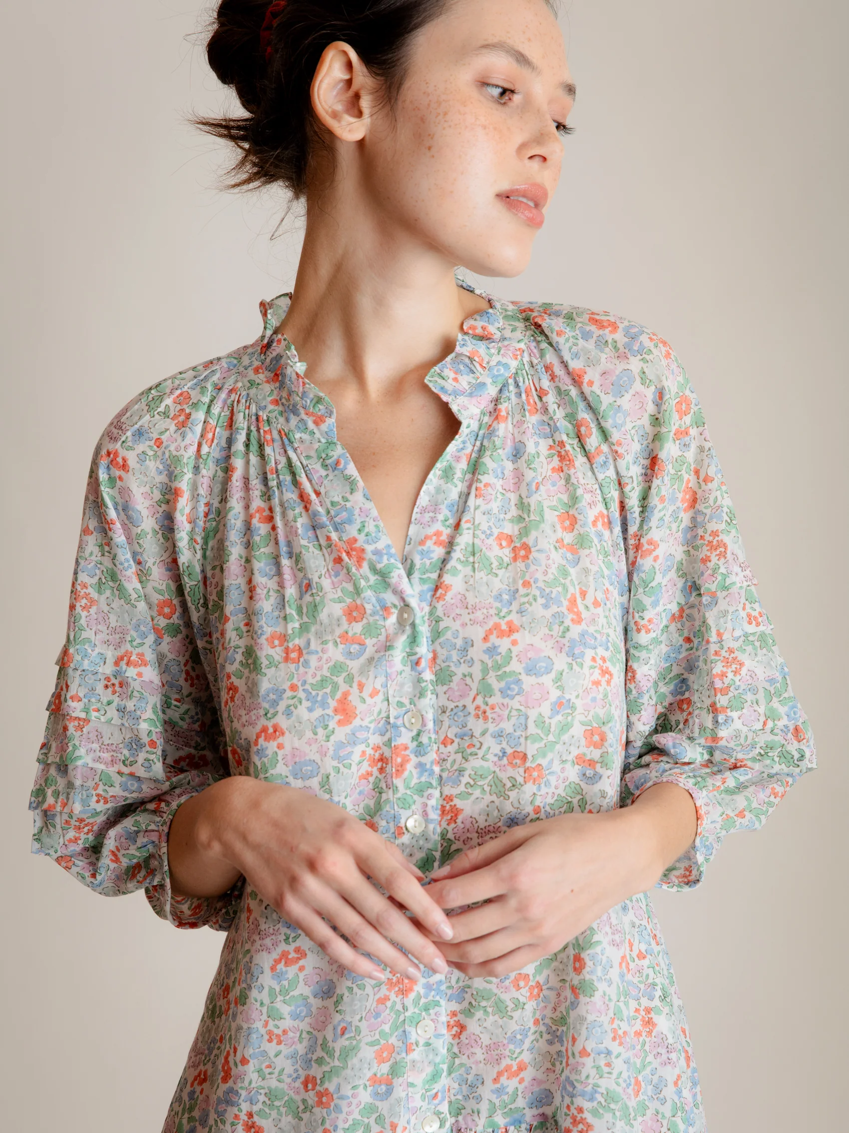 Hudson Dress in Vintage Fleures - Image 8