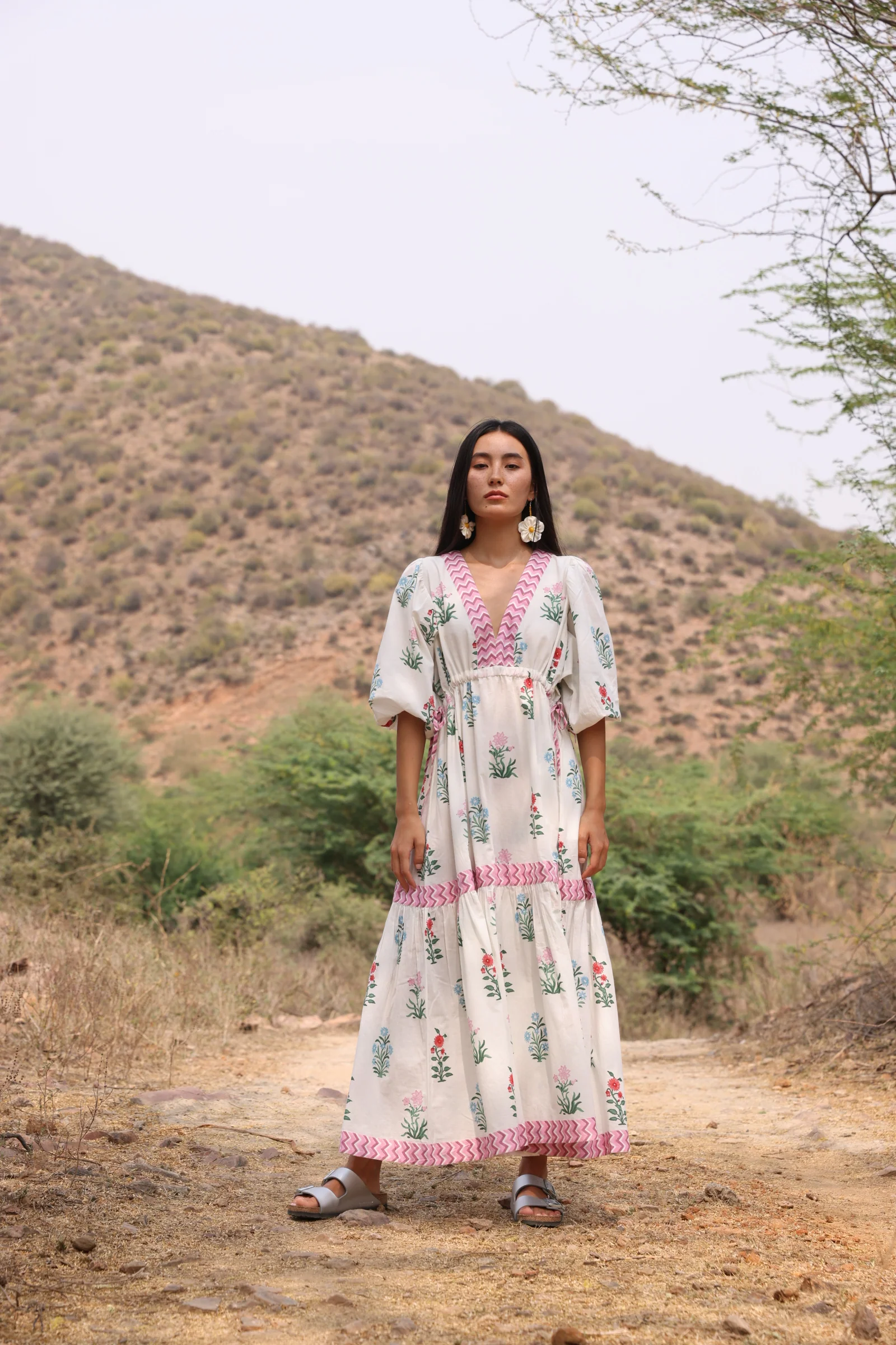 Jaime Dress in Multi Jodhpur Flower (Backless) - Image 2
