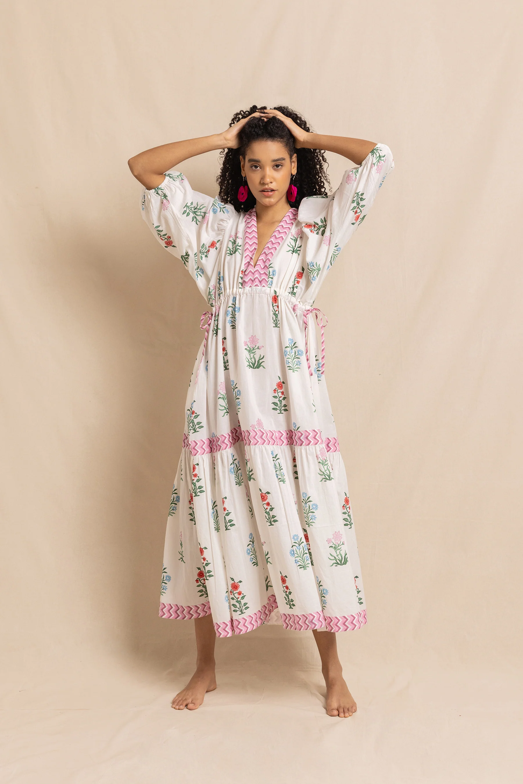 Jaime Dress in Multi Jodhpur Flower (Backless) - Image 4