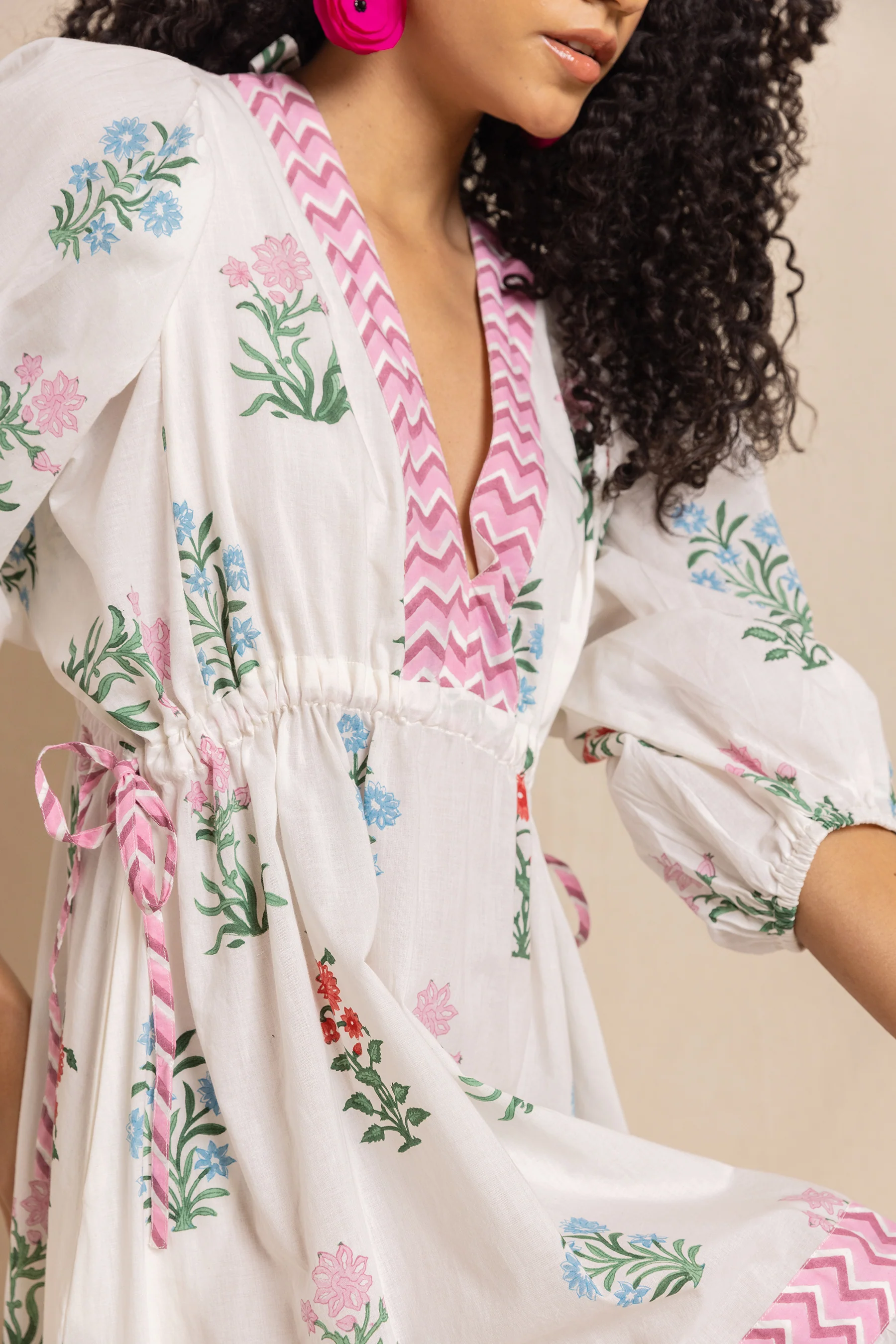 Jaime Dress in Multi Jodhpur Flower (Backless) - Image 5