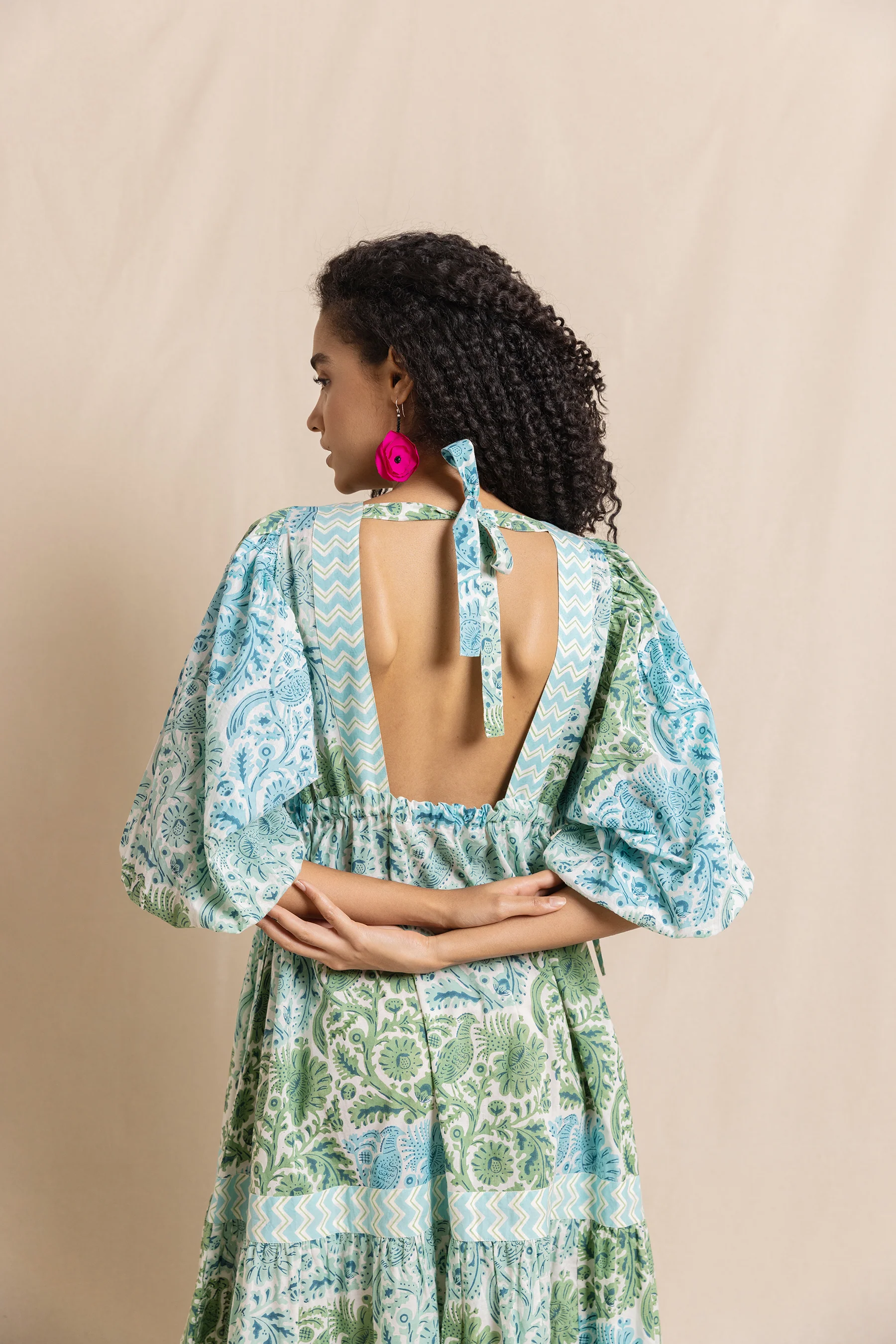 Jaime in Green Multi Pheasant (Backless) - Image 2