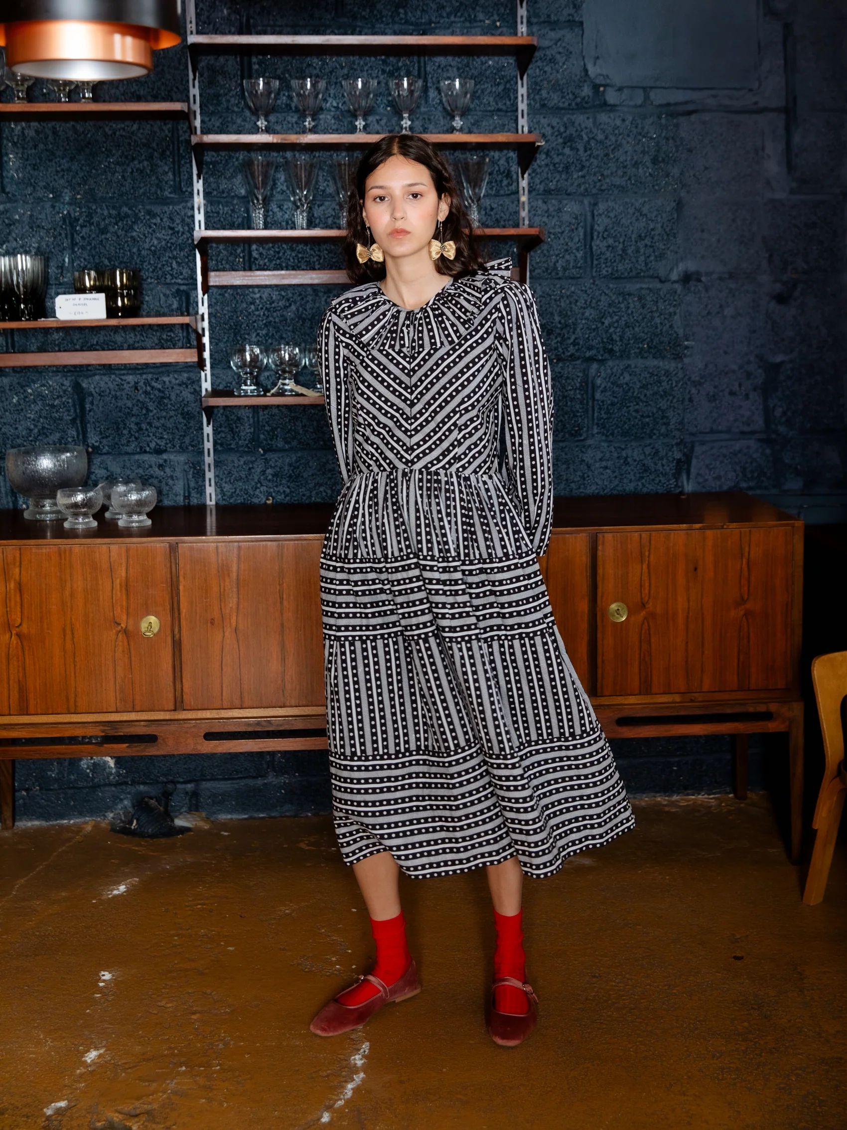 Joyce Dress in Dot-Dot-Dash - Image 5