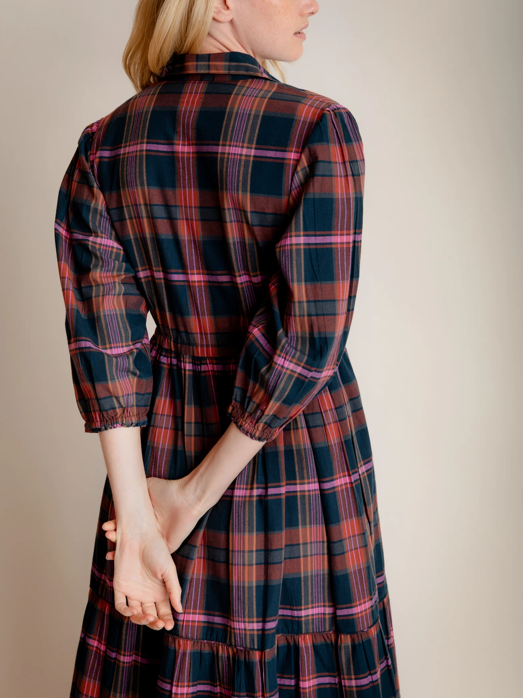 Lina Dress in Rossetti Check - Image 5