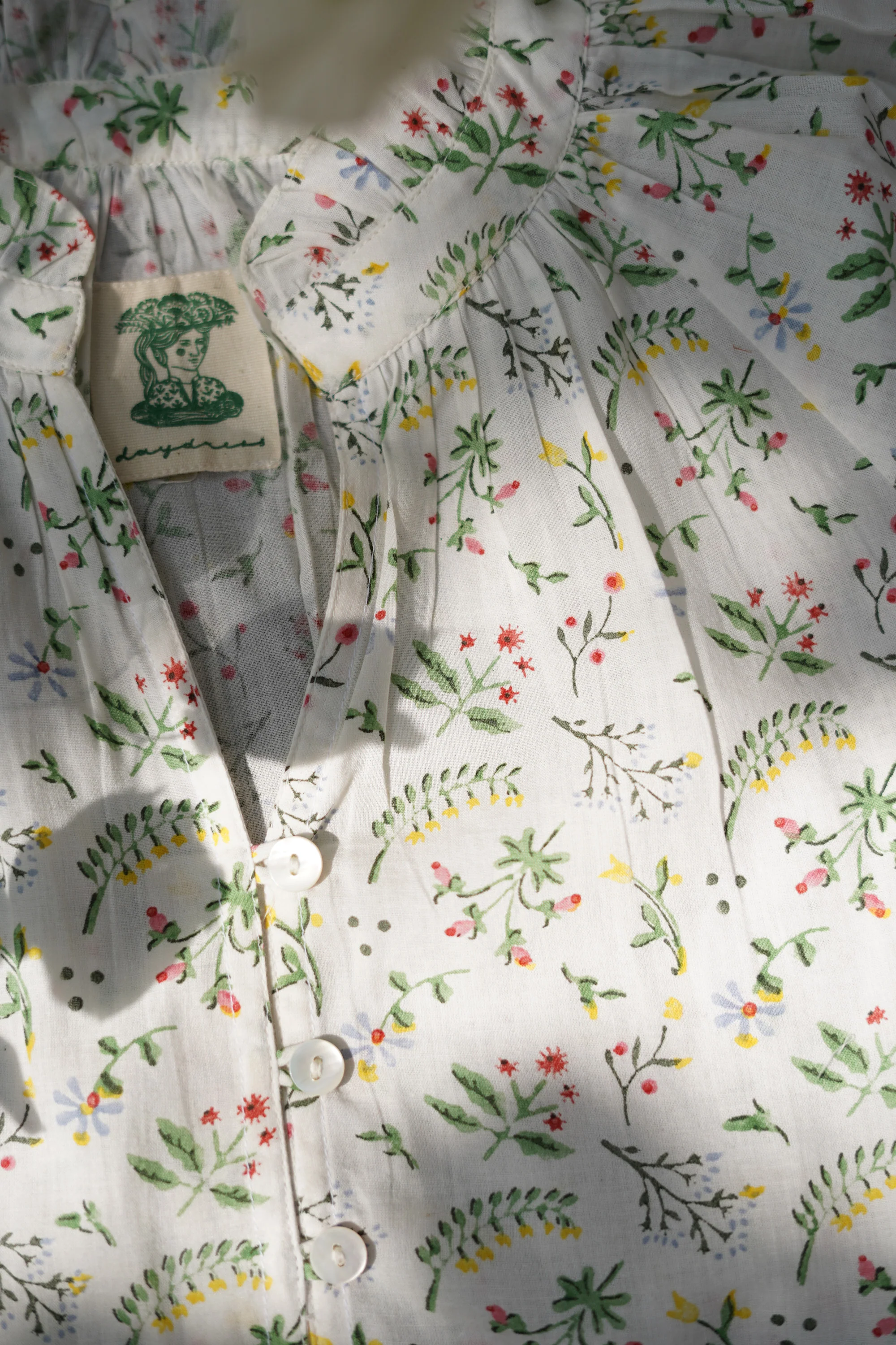 Long-Sleeved Nightie in Meadow Flower - Image 3