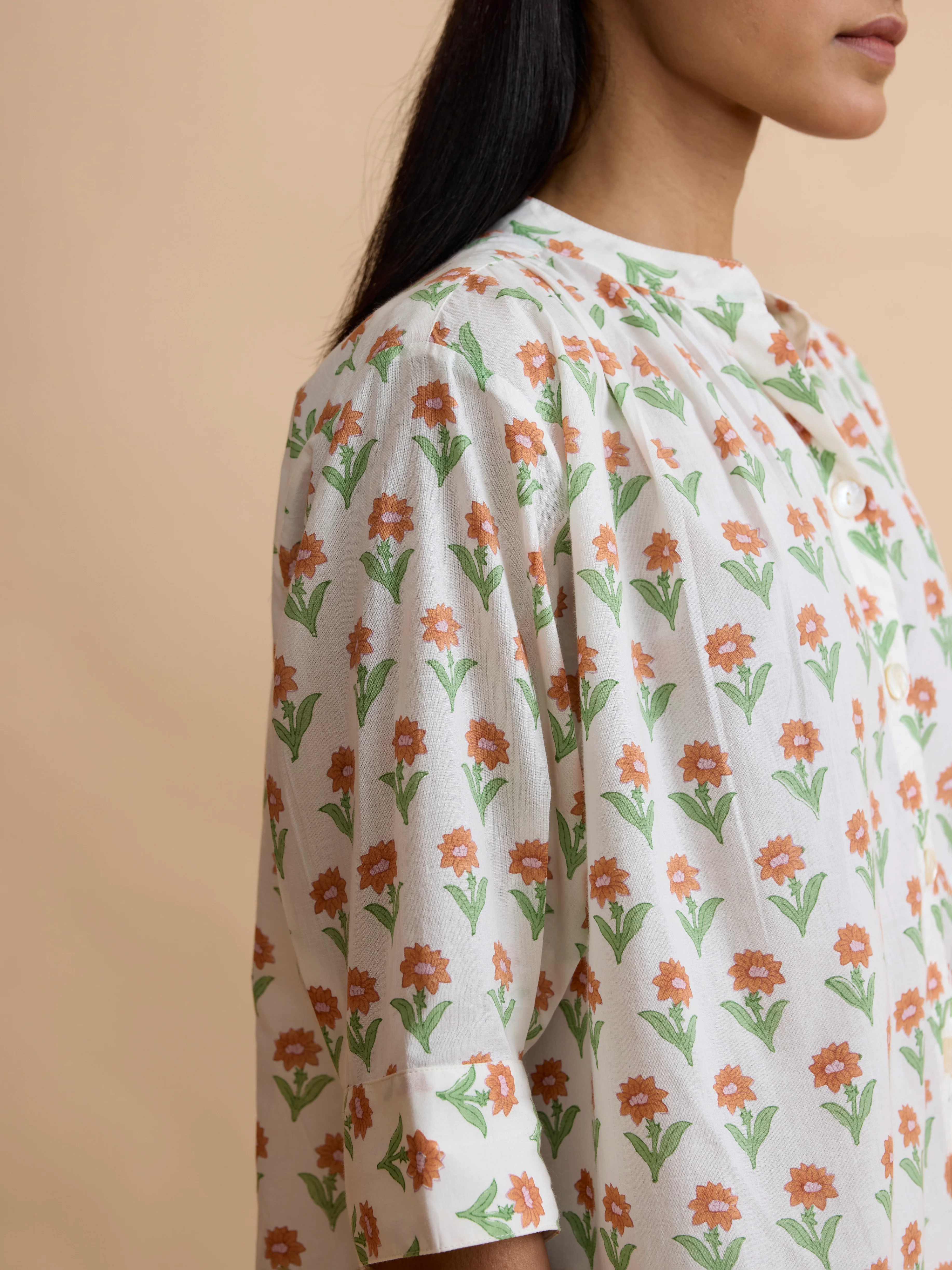 Mae Shirt in Melba Kashmir Flower - Image 3