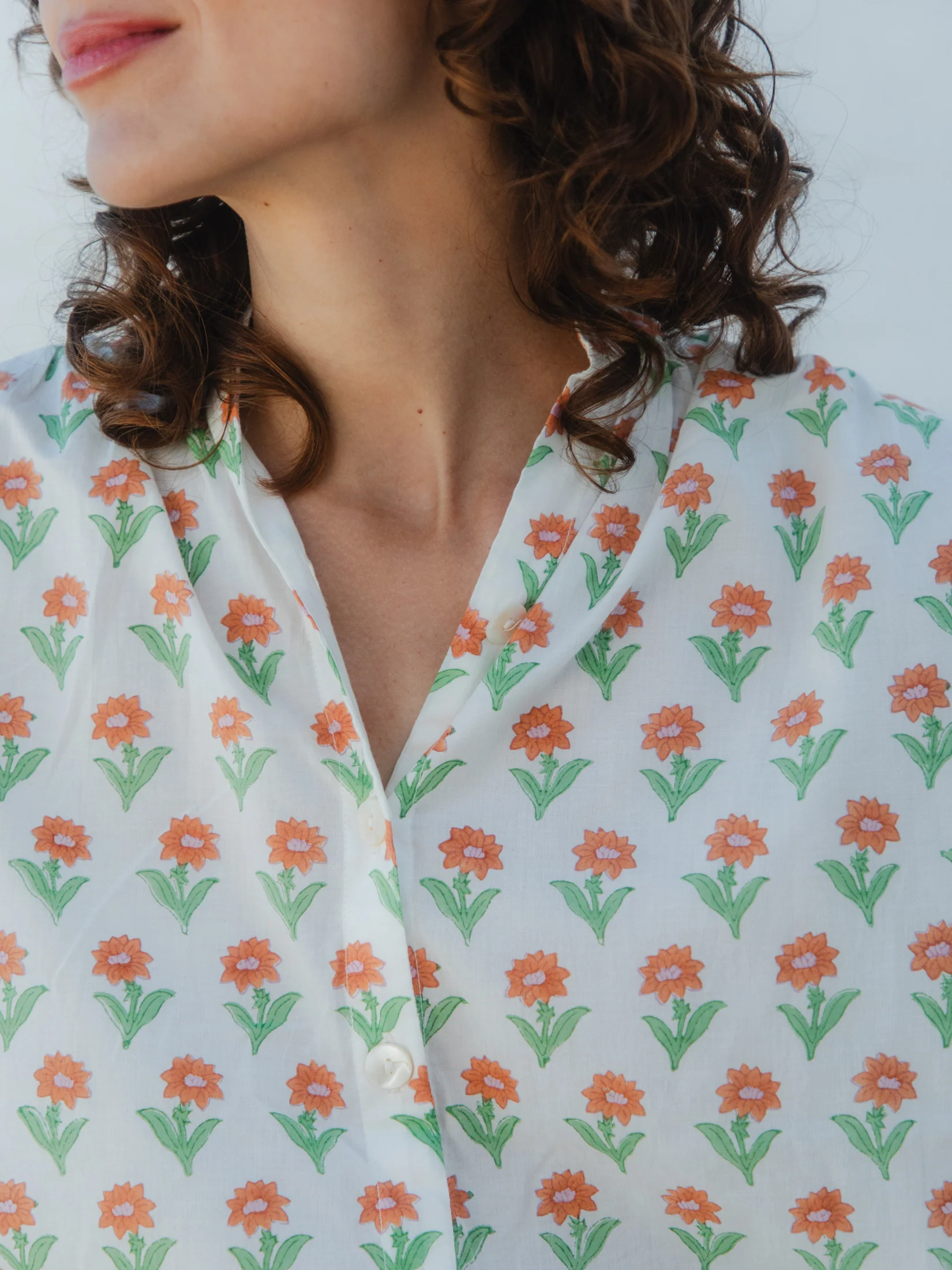 Mae Shirt in Melba Kashmir Flower - Image 5