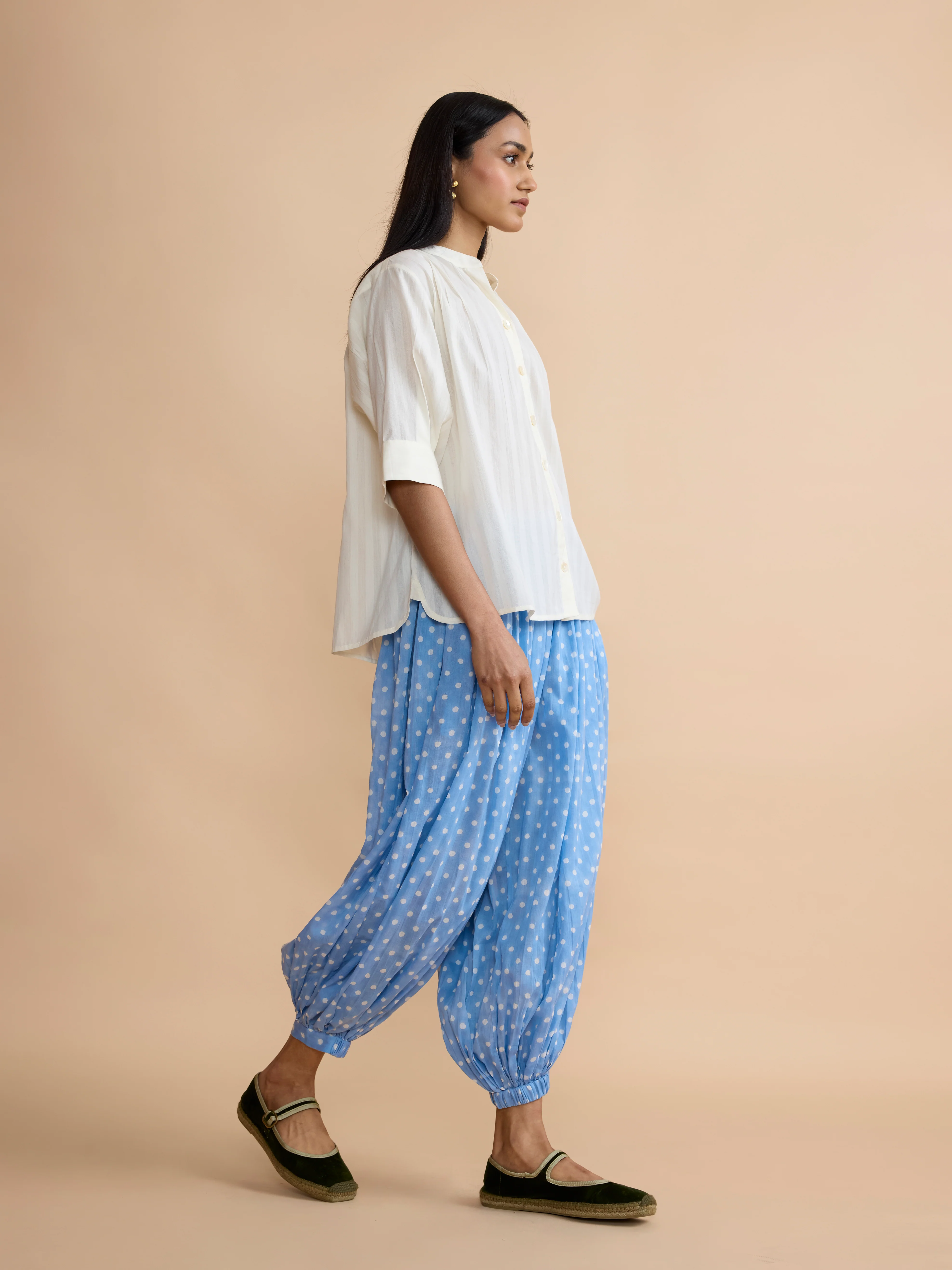 Mae Shirt in Self Stripe - Image 3