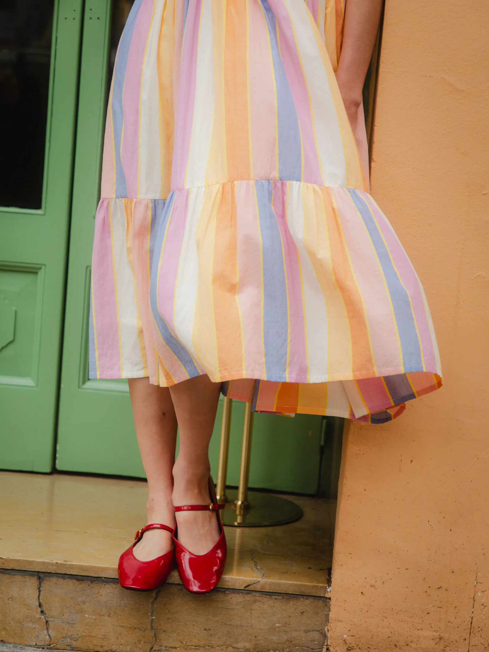 Maeve Dress in Sorbet Stripe - Image 4