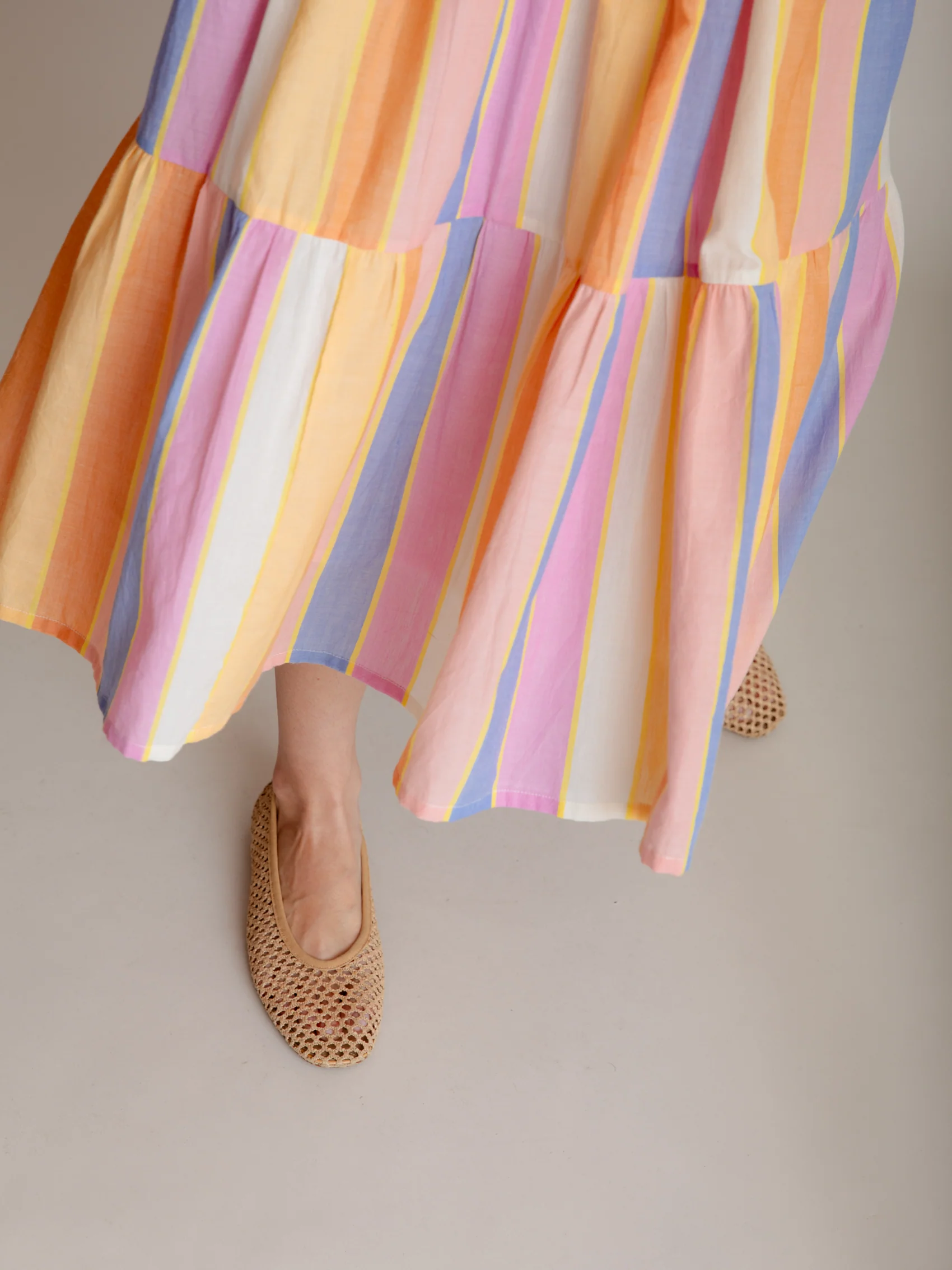 Maeve Dress in Sorbet Stripe - Image 5