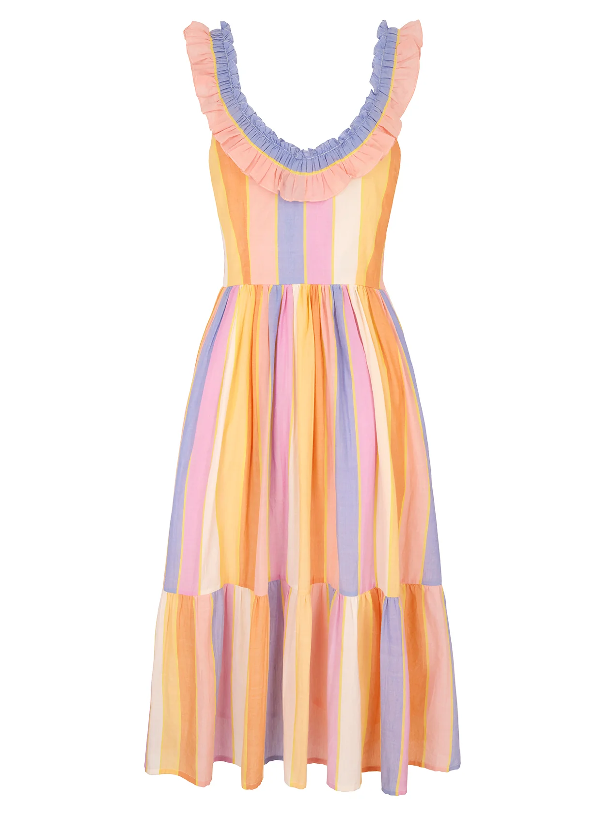 Maeve Dress in Sorbet Stripe - Image 6