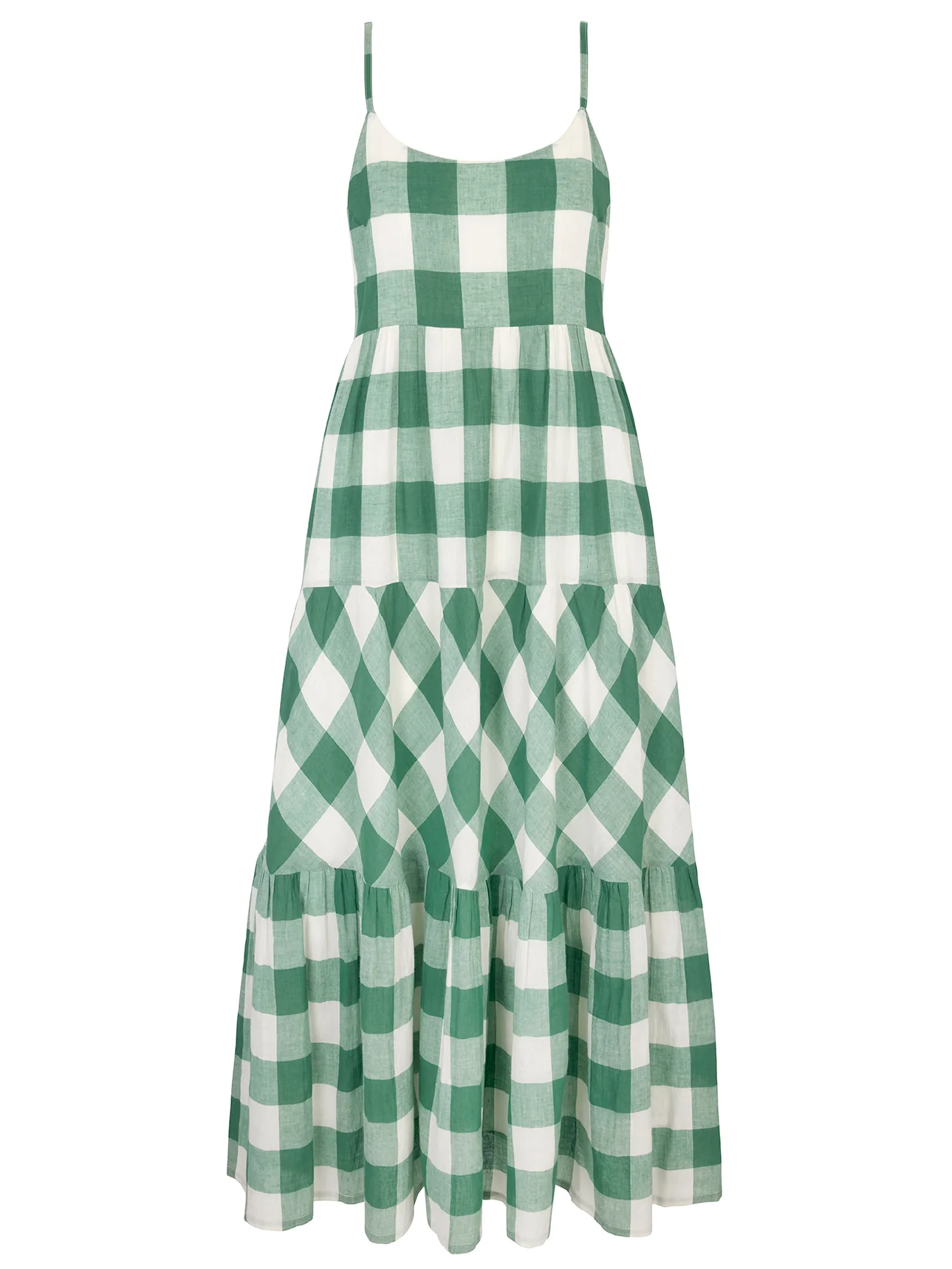Oslo Dress in Green Check - Image 7