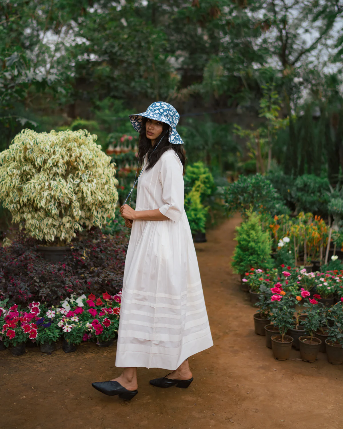 Pascale Dress in Ivory White - Image 4