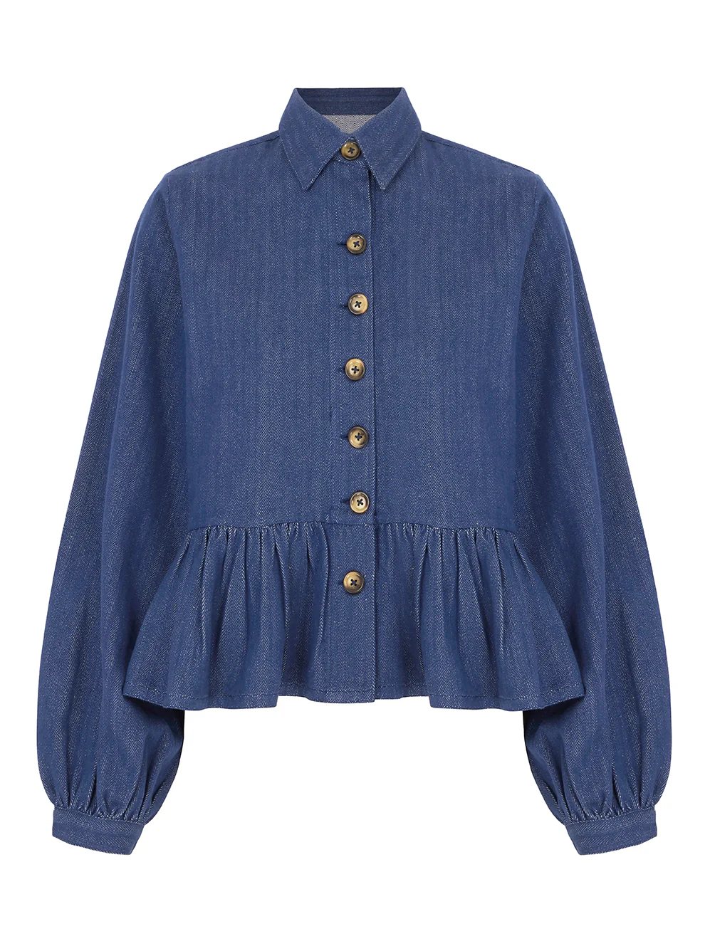 Pascale Shirt in Indigo Twill - Image 6